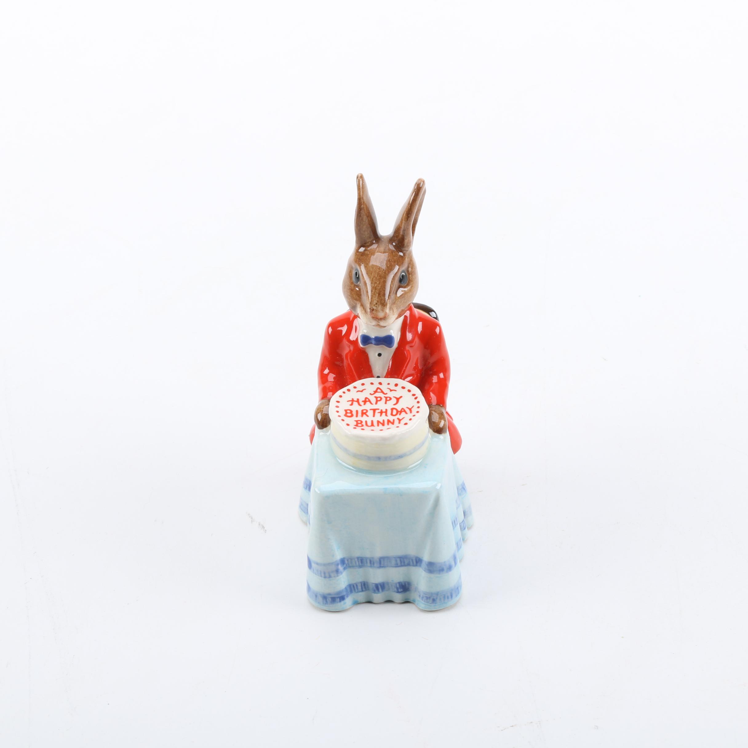 Vintage Royal Doulton "Happy Birthday Bunnykins" Figurine
