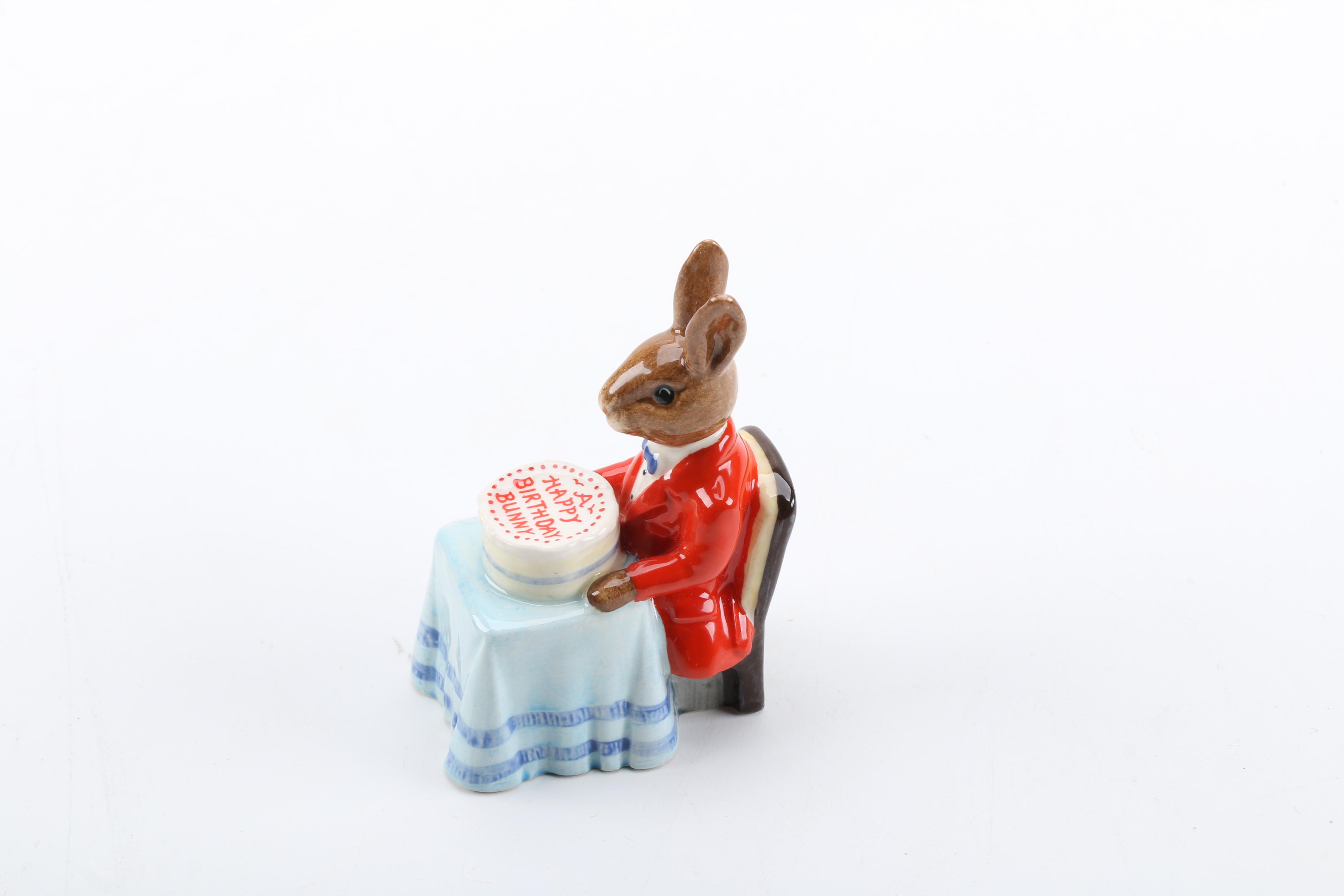 Vintage Royal Doulton "Happy Birthday Bunnykins" Figurine