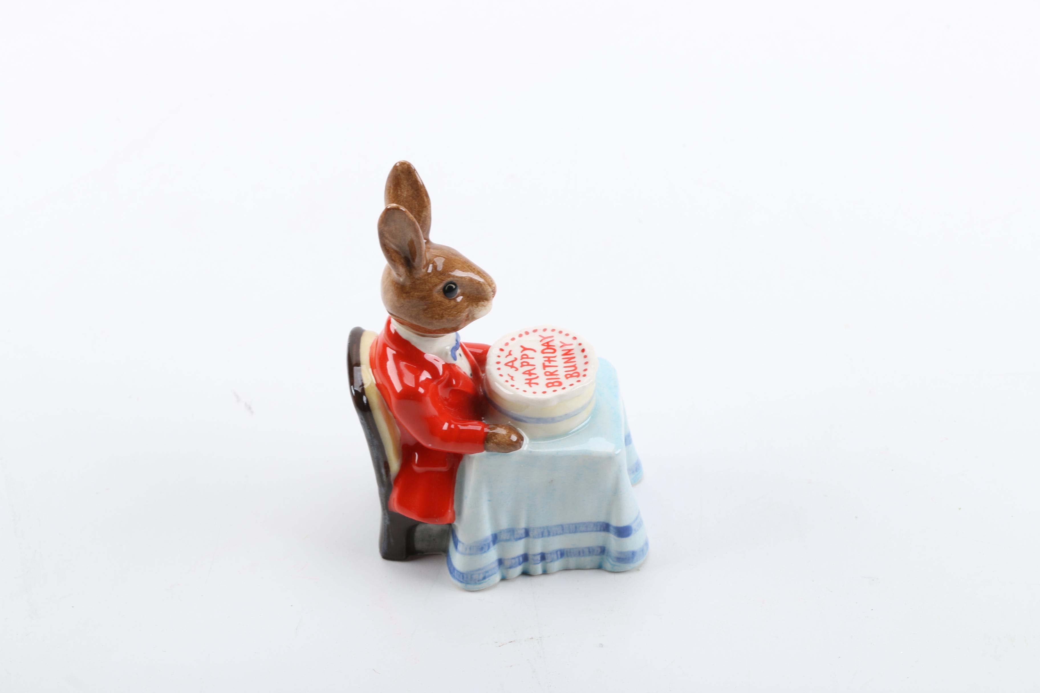 Vintage Royal Doulton "Happy Birthday Bunnykins" Figurine