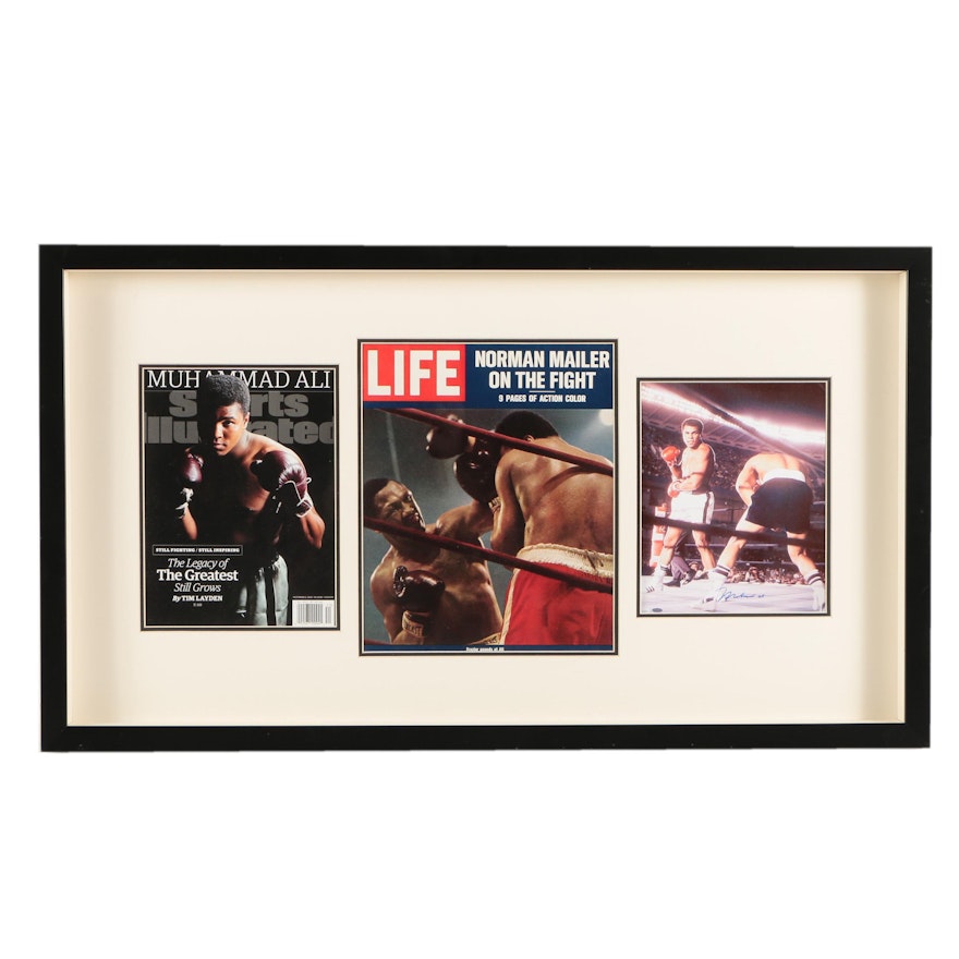 Muhammad Ali Magazine Covers and Reproduction Photograph