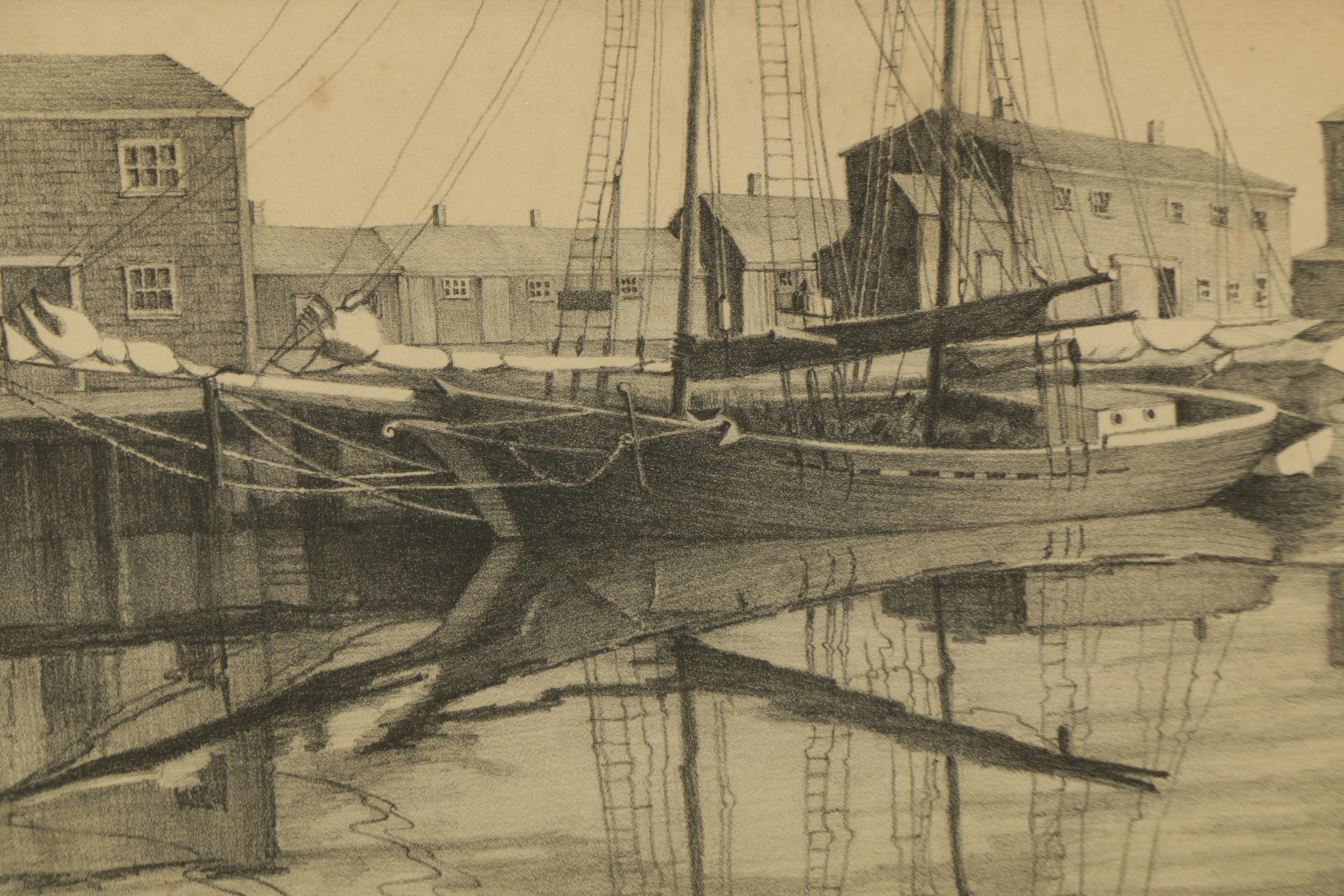 Ruth Haviland Sutton Lithograph on Paper "Reflections"