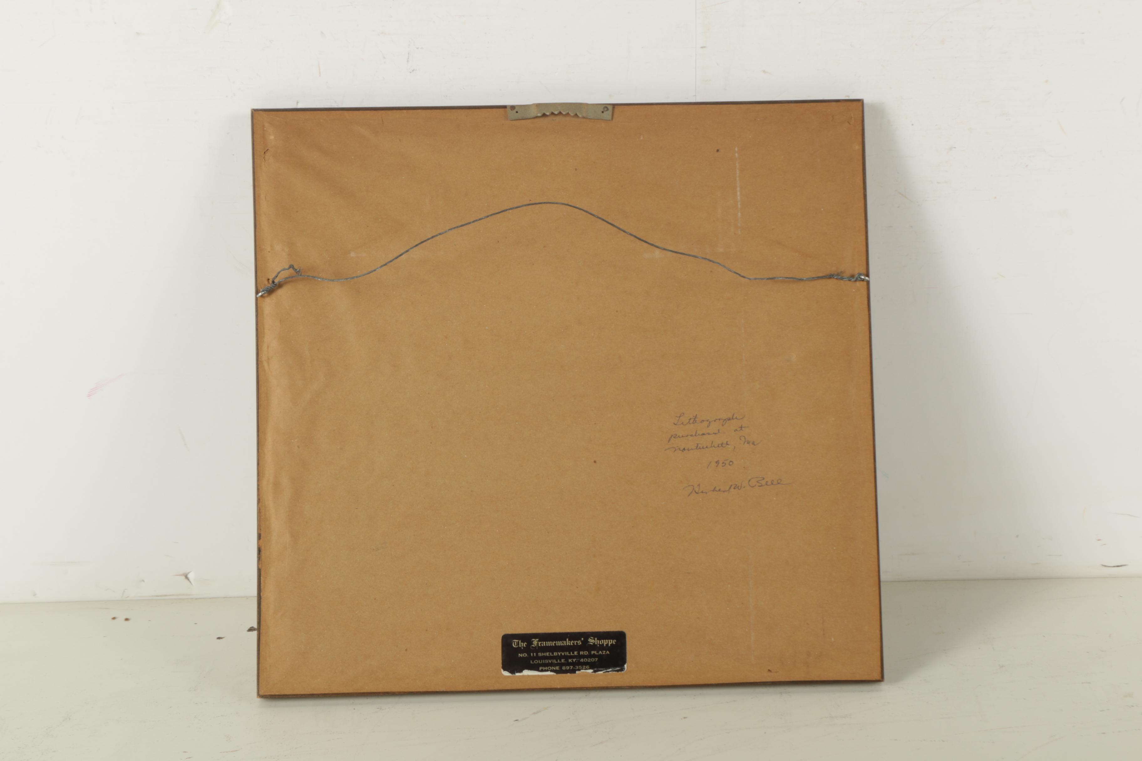 Ruth Haviland Sutton Lithograph on Paper "Reflections"