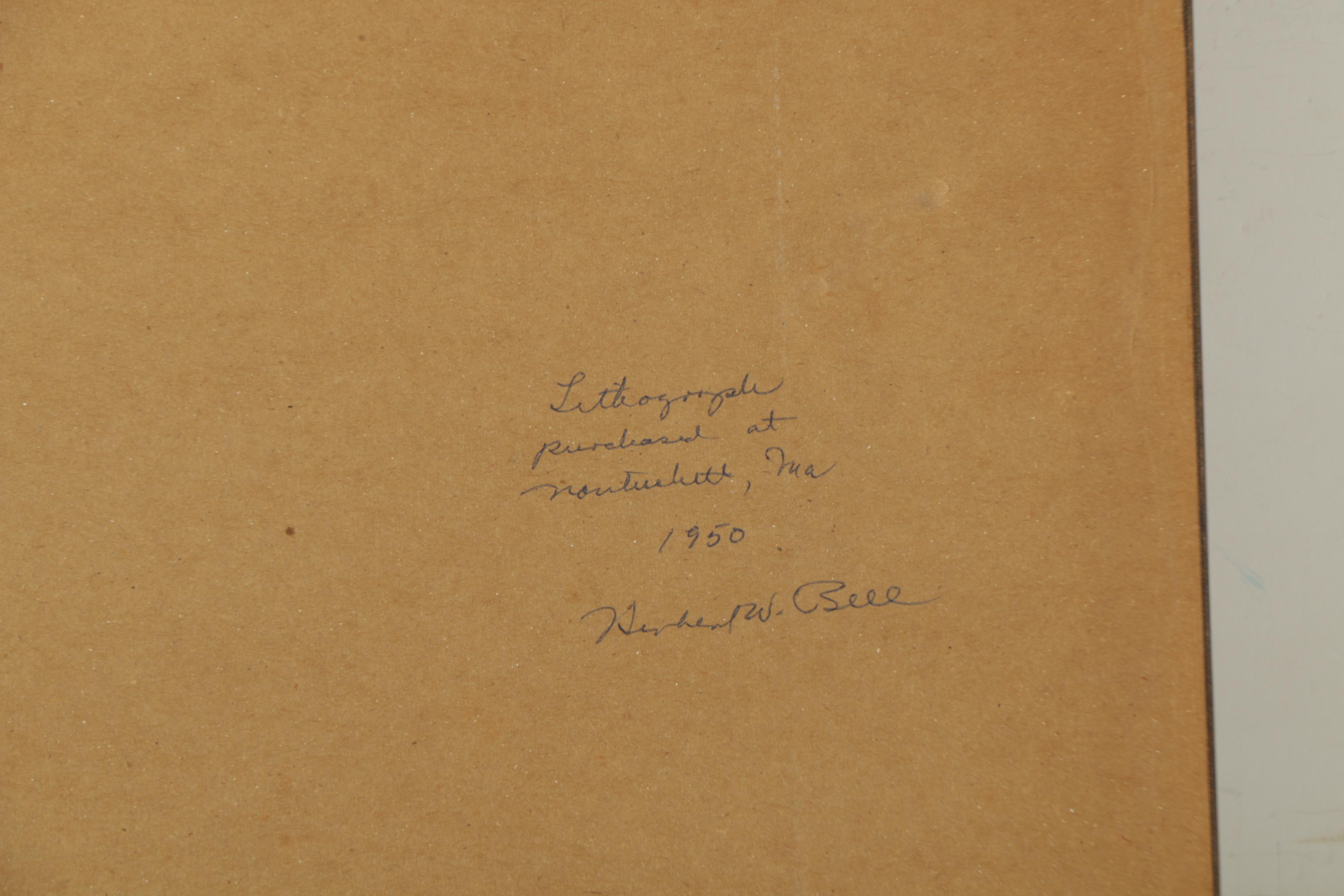 Ruth Haviland Sutton Lithograph on Paper "Reflections"