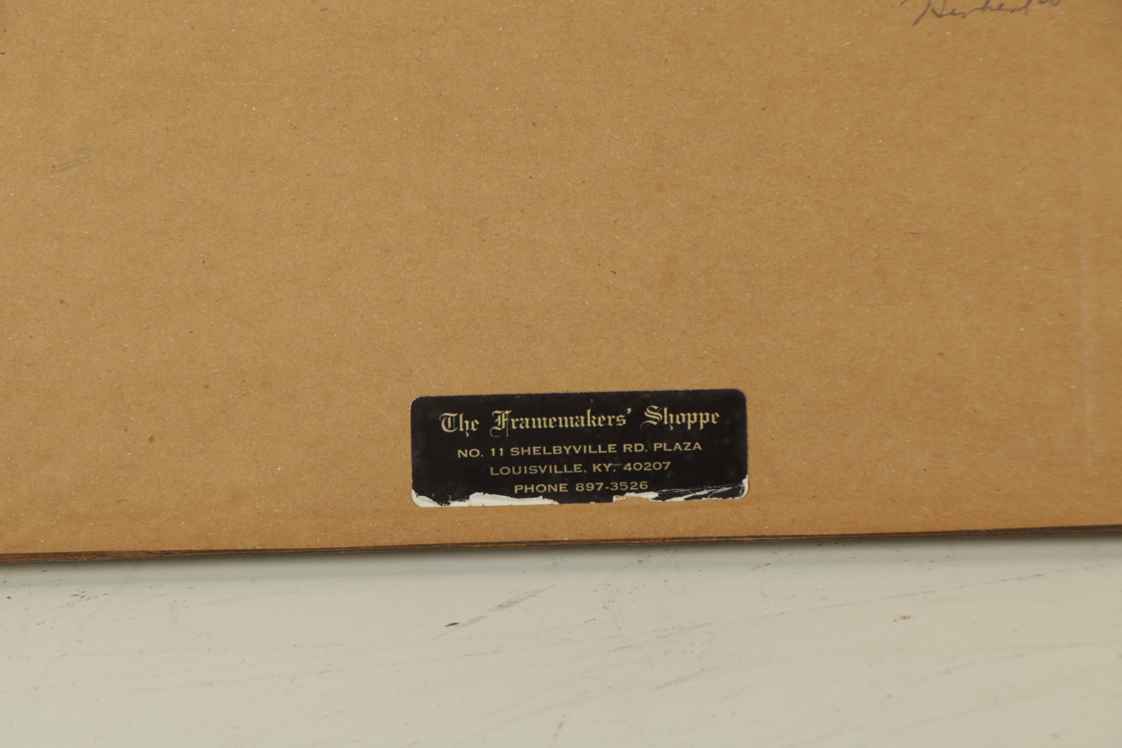 Ruth Haviland Sutton Lithograph on Paper "Reflections"