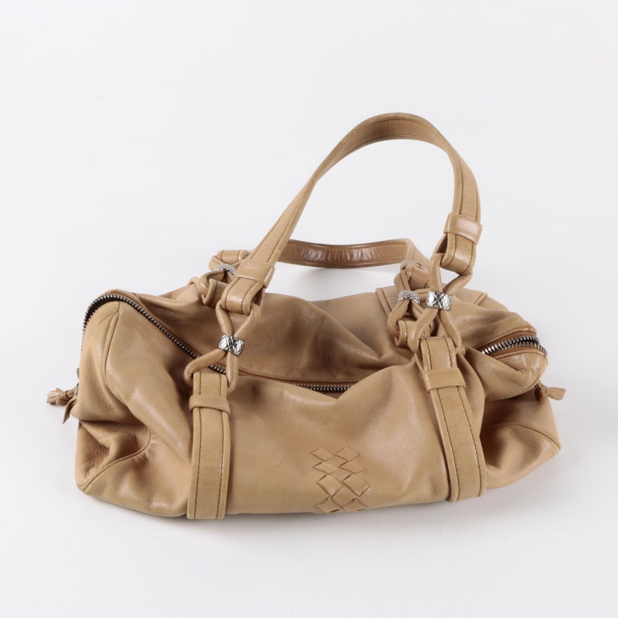 Bottega Veneta Leather Duffel Style Handbag