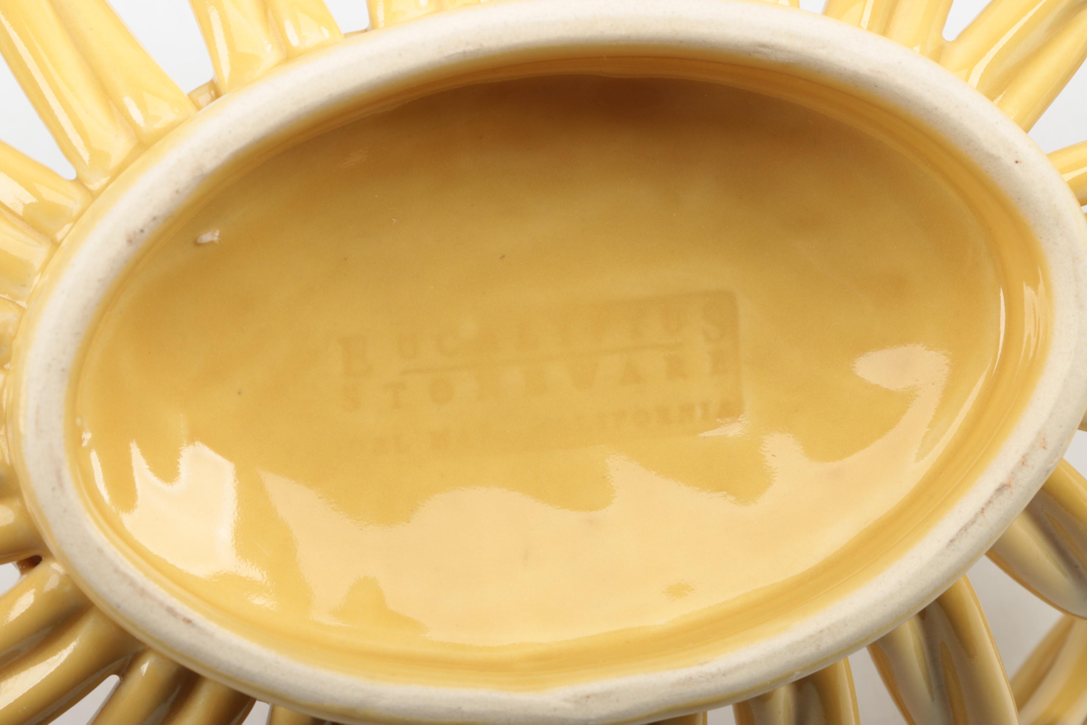 Ceramic Woven Bread Basket and Creamer