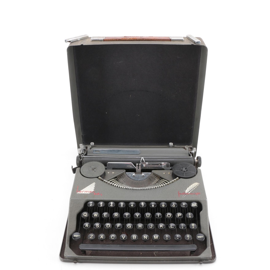 Vintage Hermes "Baby" Portable Typewriter