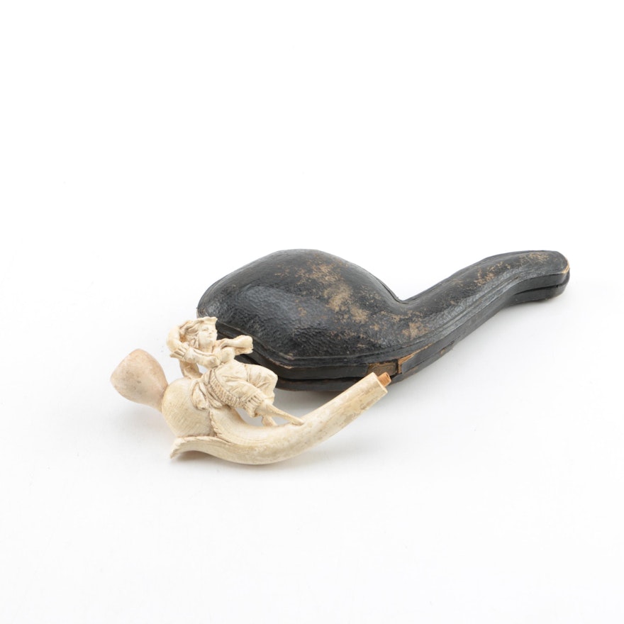 Meerschaum Pipe Bowl with Case