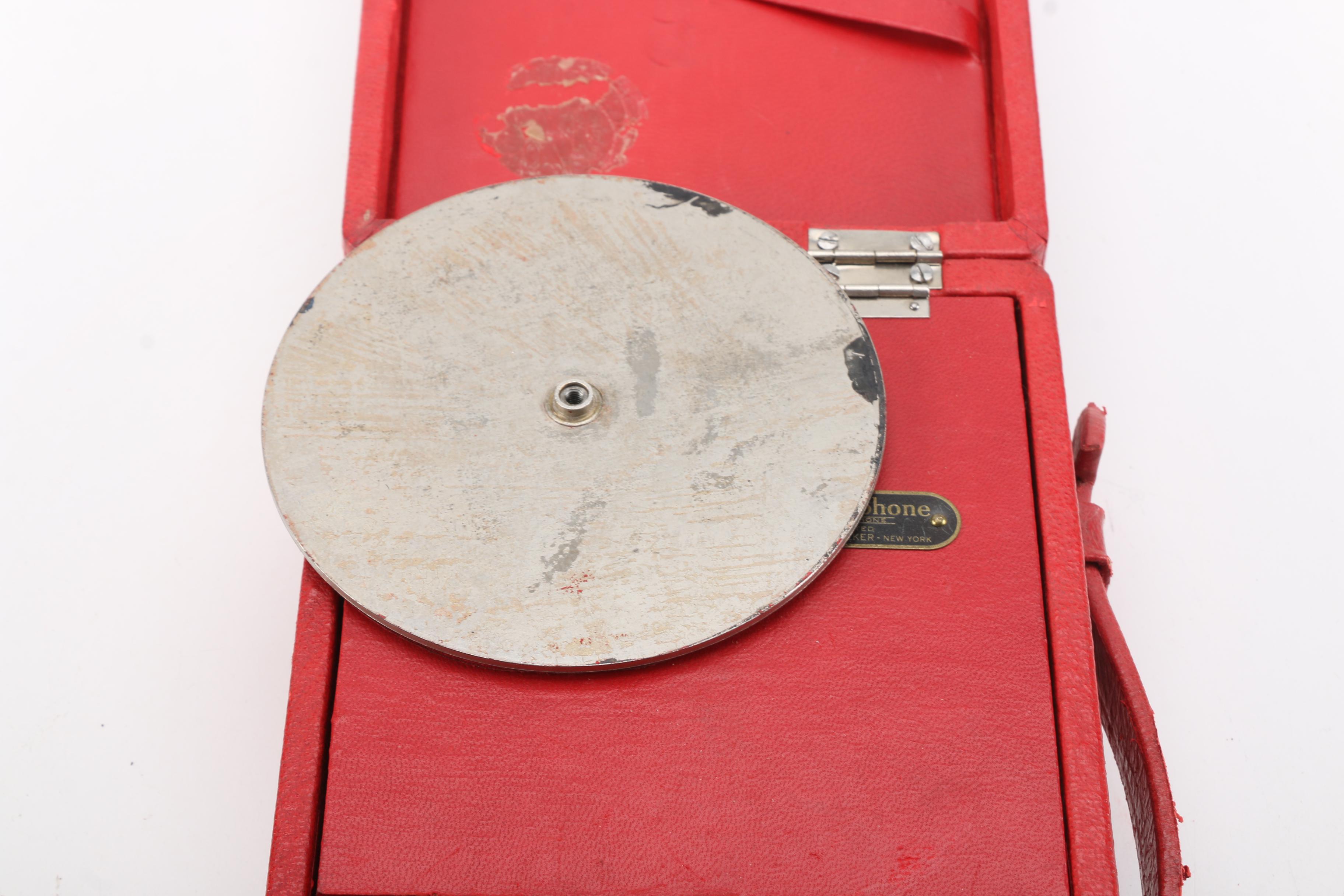 Vintage L.S. & E.H. Walker Mignonphone Miniature Portable Phonograph Player