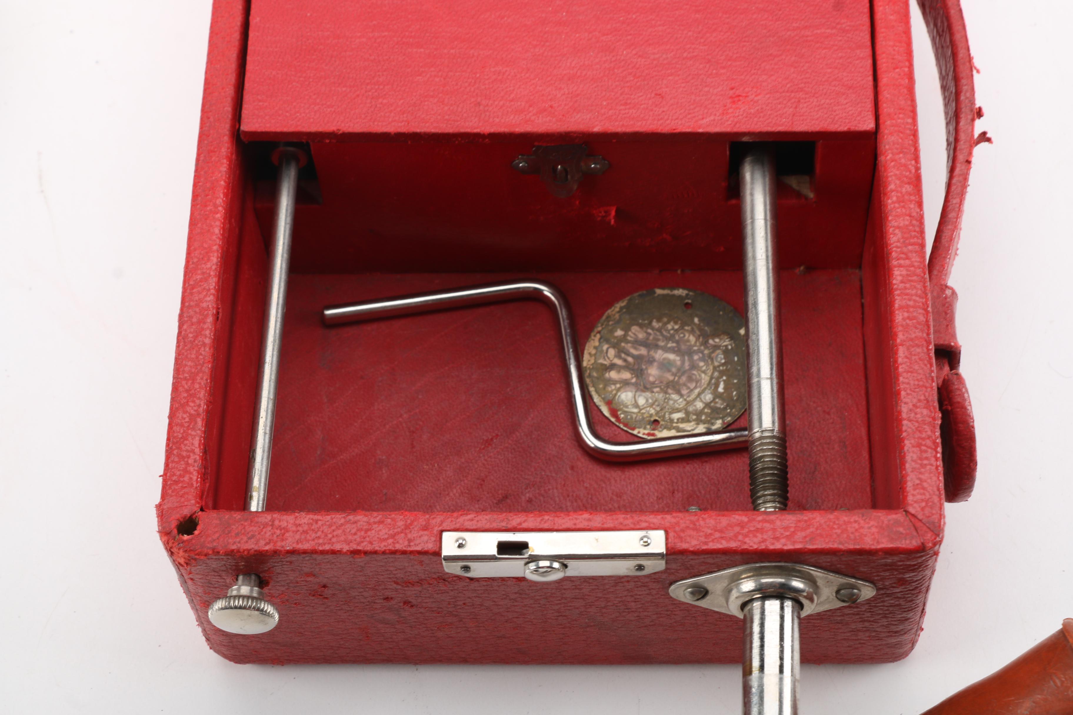 Vintage L.S. & E.H. Walker Mignonphone Miniature Portable Phonograph Player