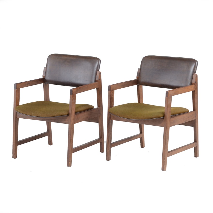 Pairing of Mid Century Modern Style HON Arm Chairs