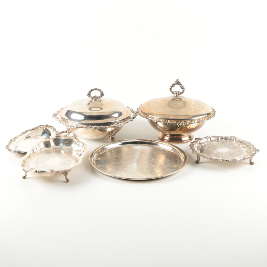 Silver-Plated Serving Ware Including Towle