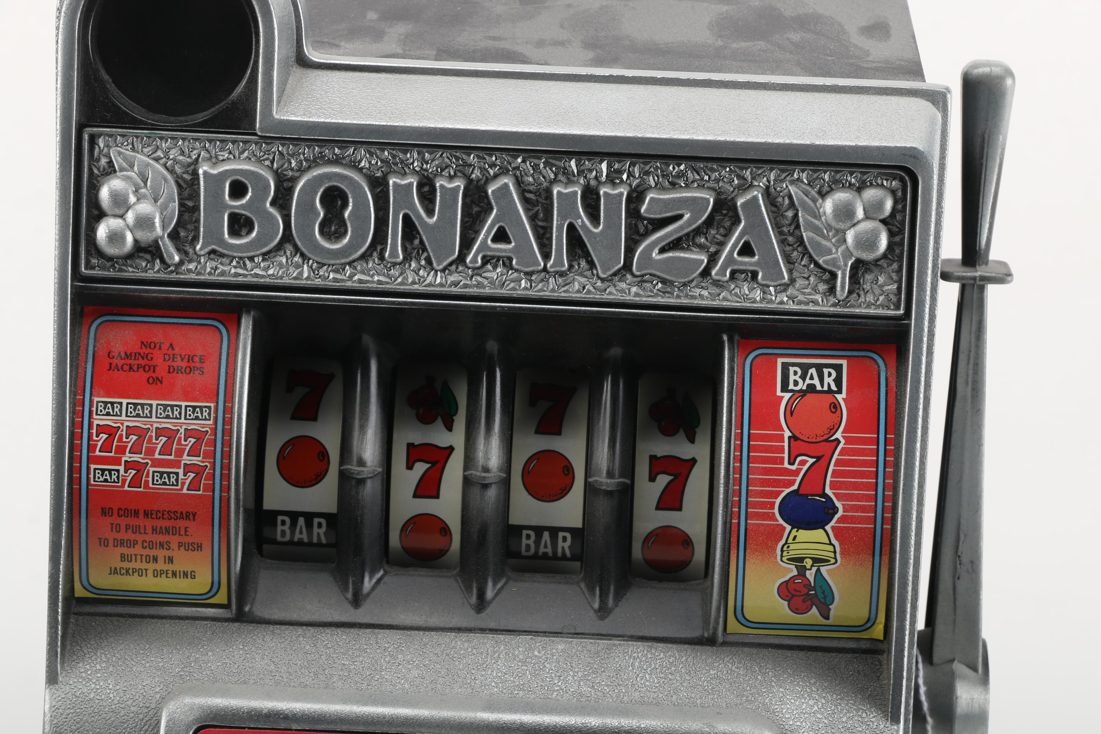 "Bonanza" Slot Machine Bank