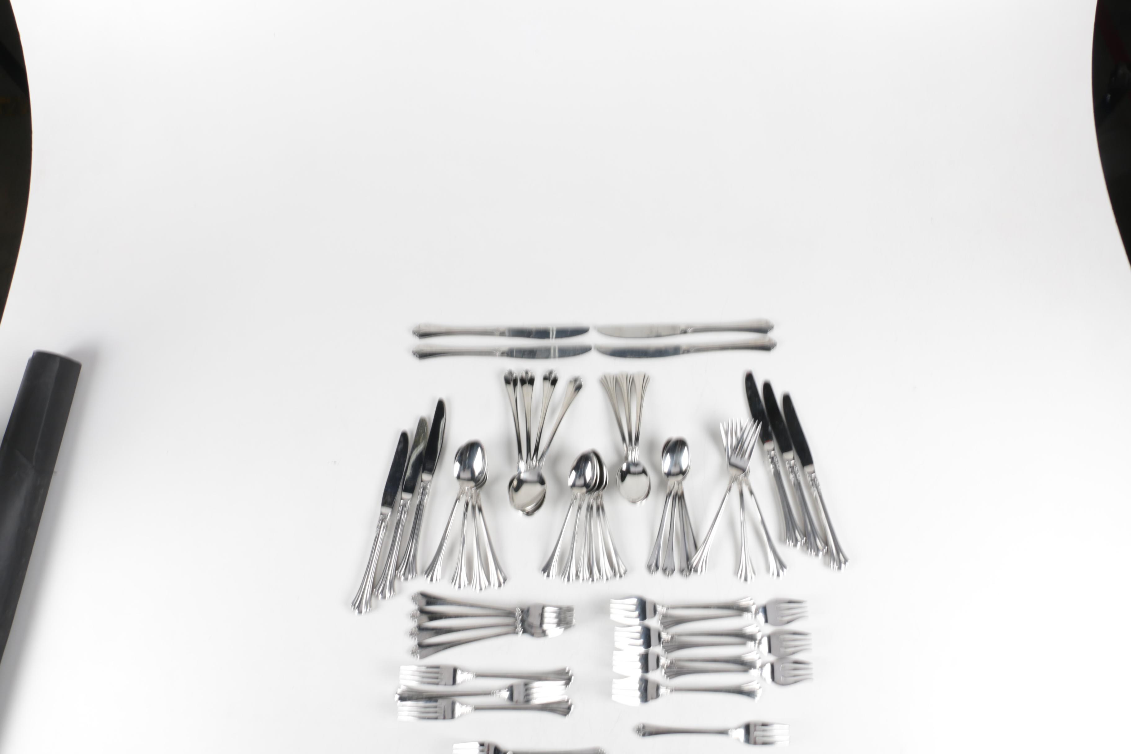 Reed & Barton "Affinity" and Towle "Classic Plume" Stainless Steel Flatware