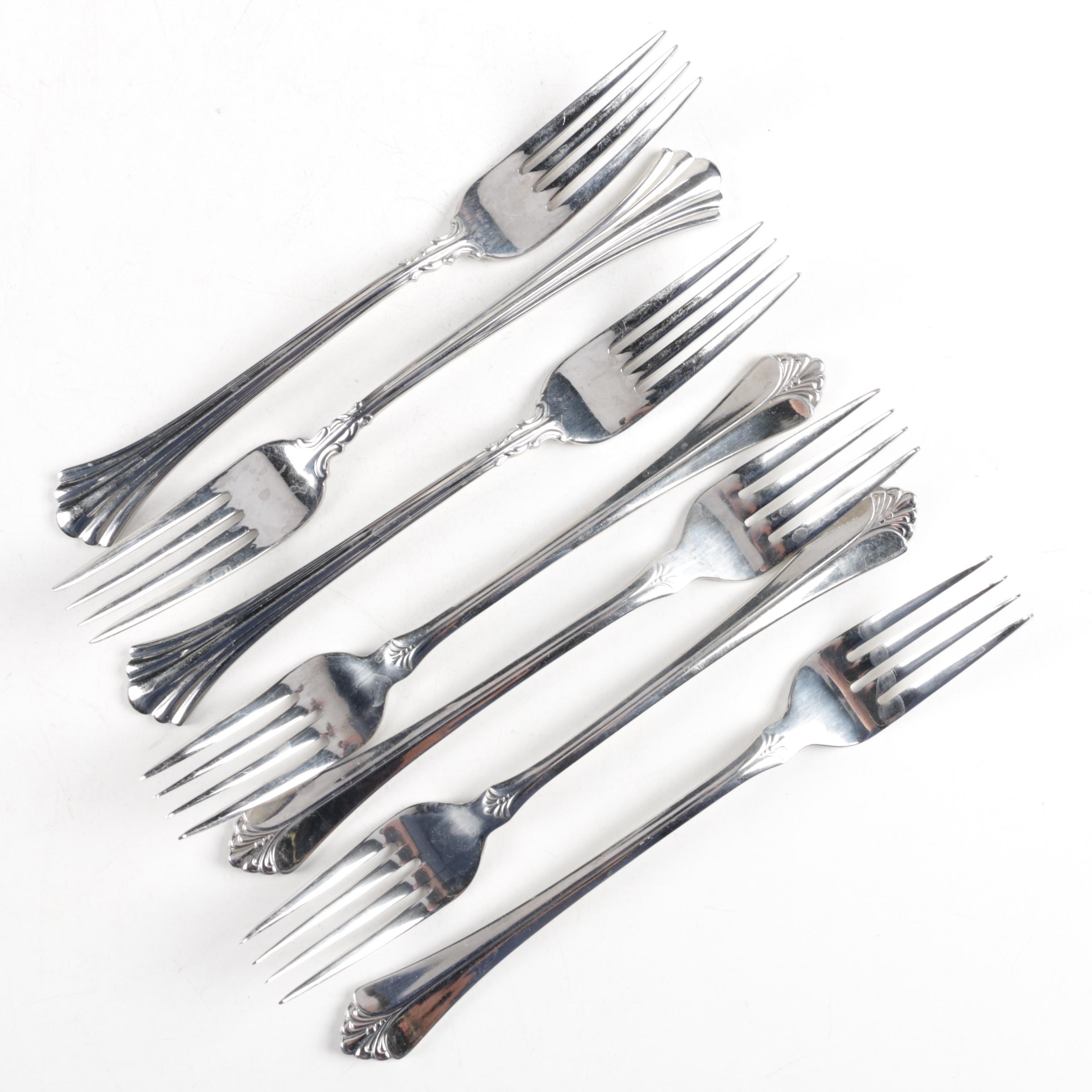 Reed & Barton "Affinity" and Towle "Classic Plume" Stainless Steel Flatware