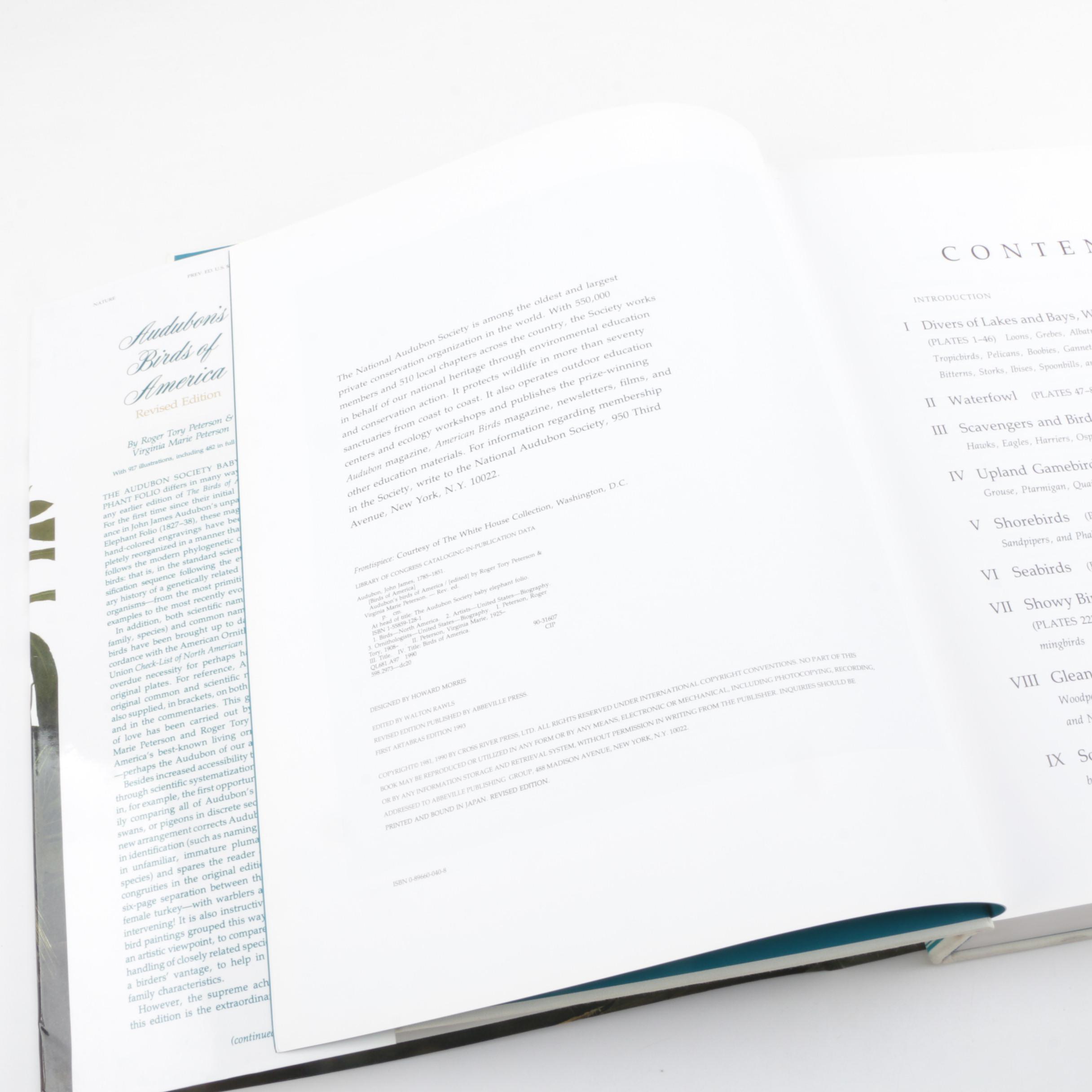 Audubon's "Birds of America" Audubon Society Baby Elephant Folio Edition