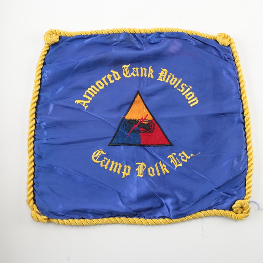Armored Tank Division  Camp Polk, La. Pillow Cover