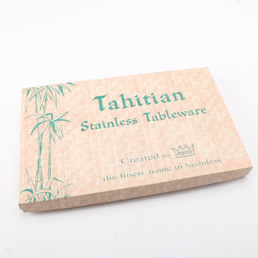 Imperial International "Tahitian" Stainless Bamboo Handled Flatware