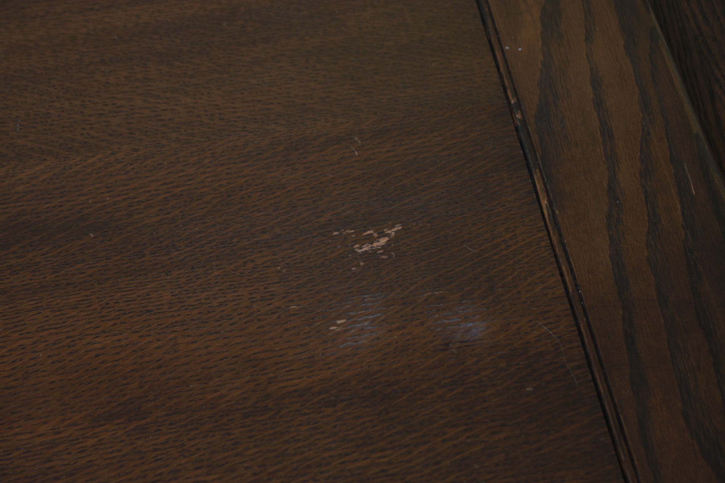 Vintage Tudor Revival Oak Dining Table And Ten Chairs