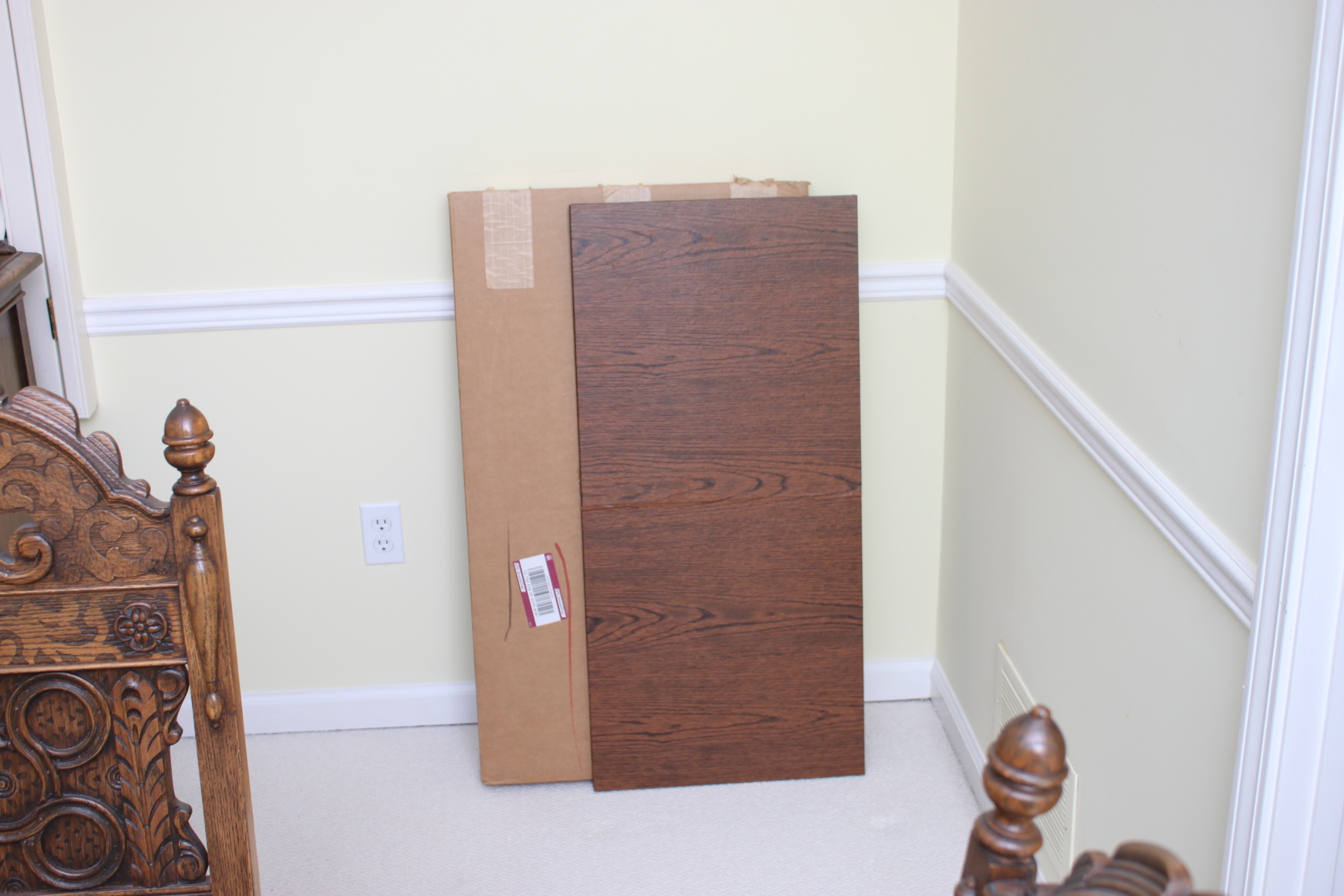 Vintage Tudor Revival Oak Dining Table And Ten Chairs