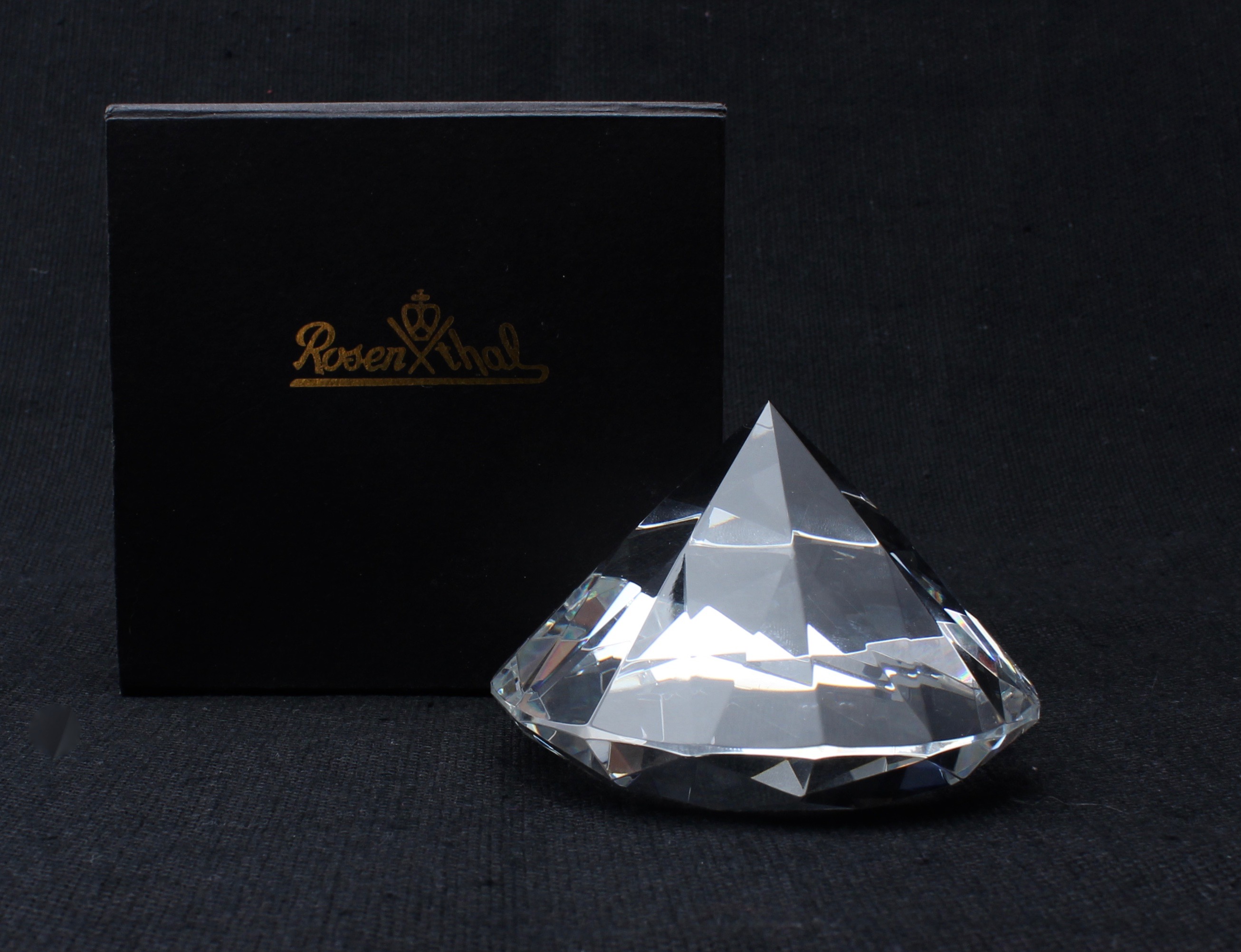 Rosenthal Crystal Paperweight and Votives