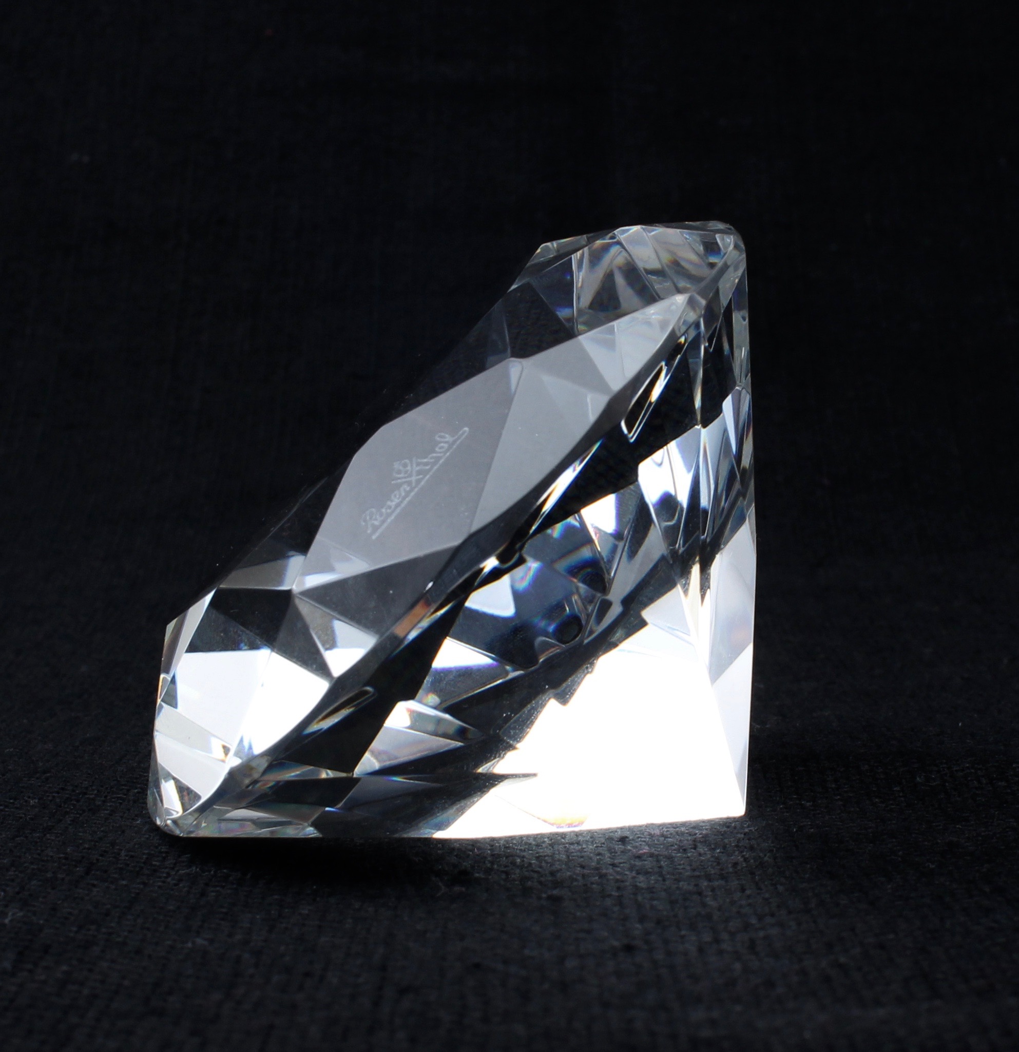 Rosenthal Crystal Paperweight and Votives