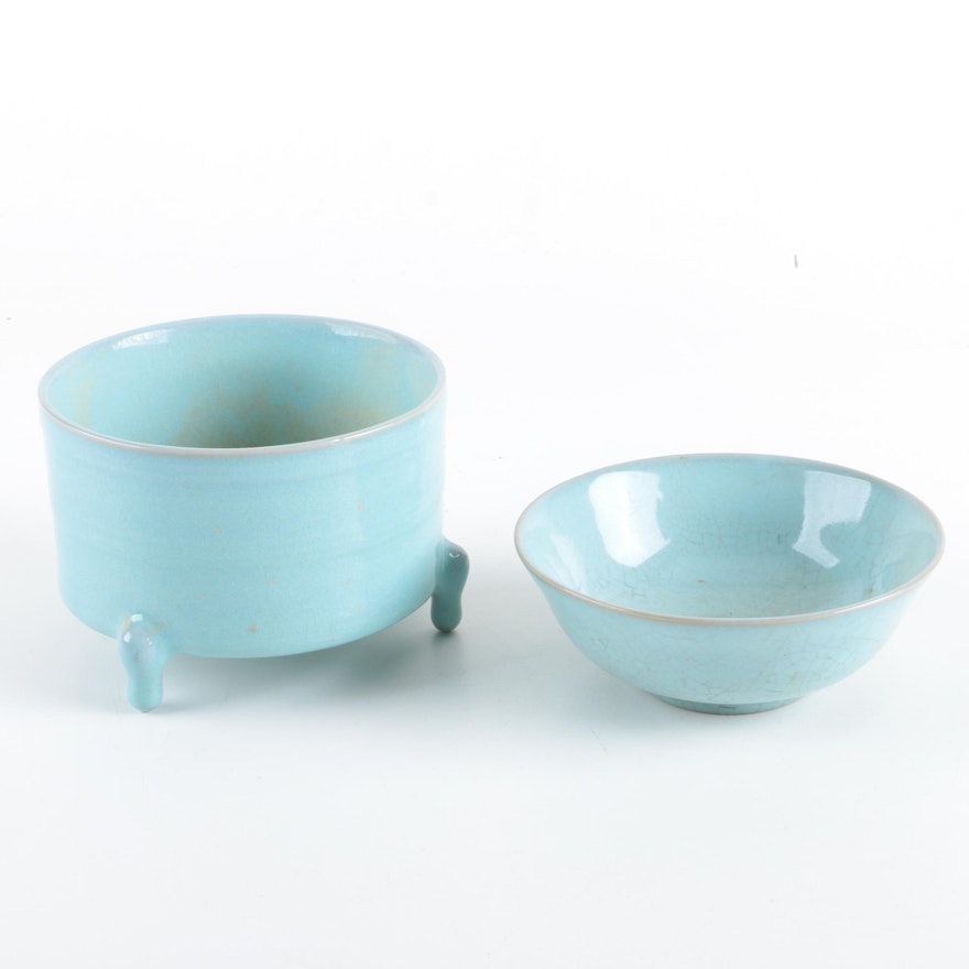 Chinese Ceramic Celadon Vessels