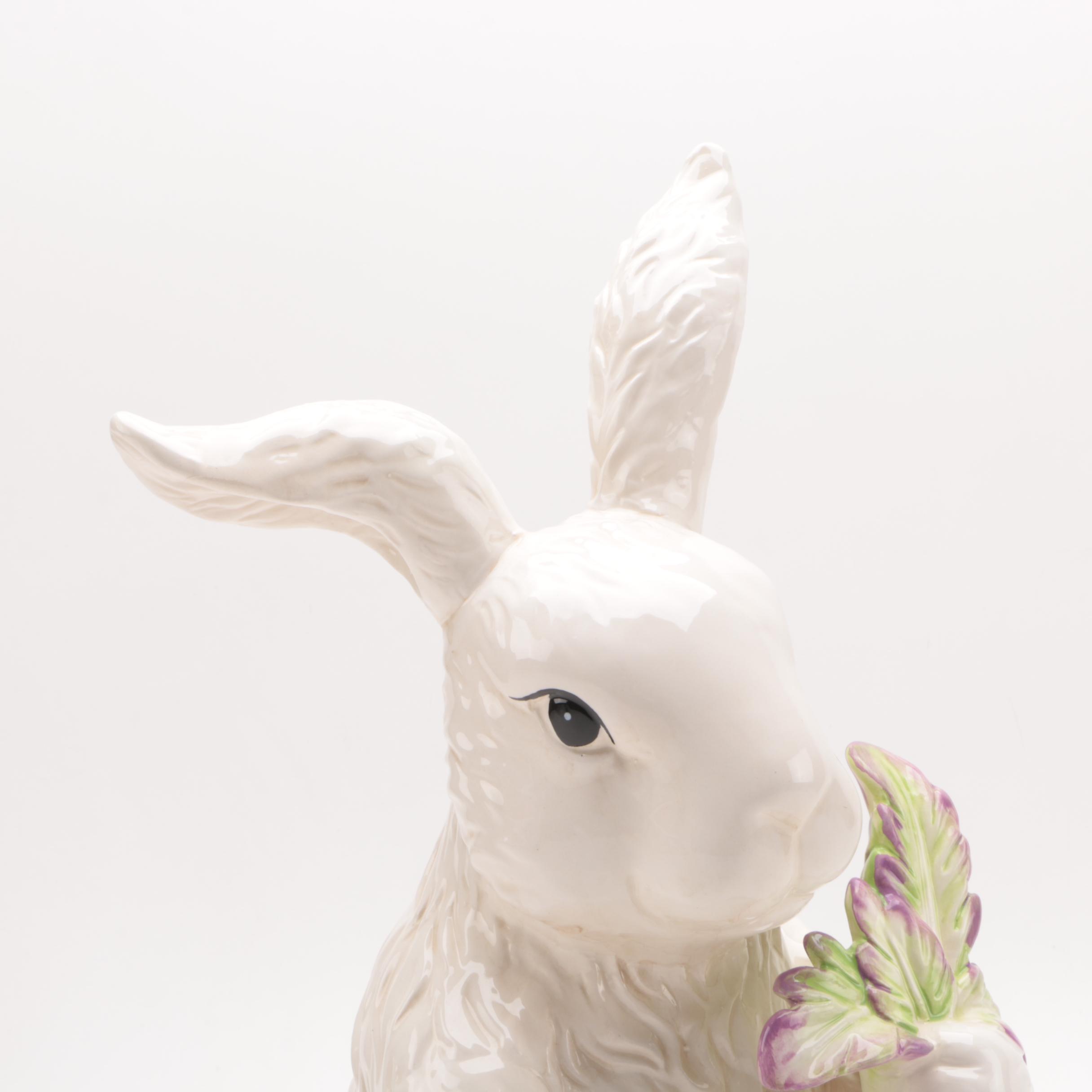 Corner Ruby Collection "Veggie Bunny" Ceramic Figurine