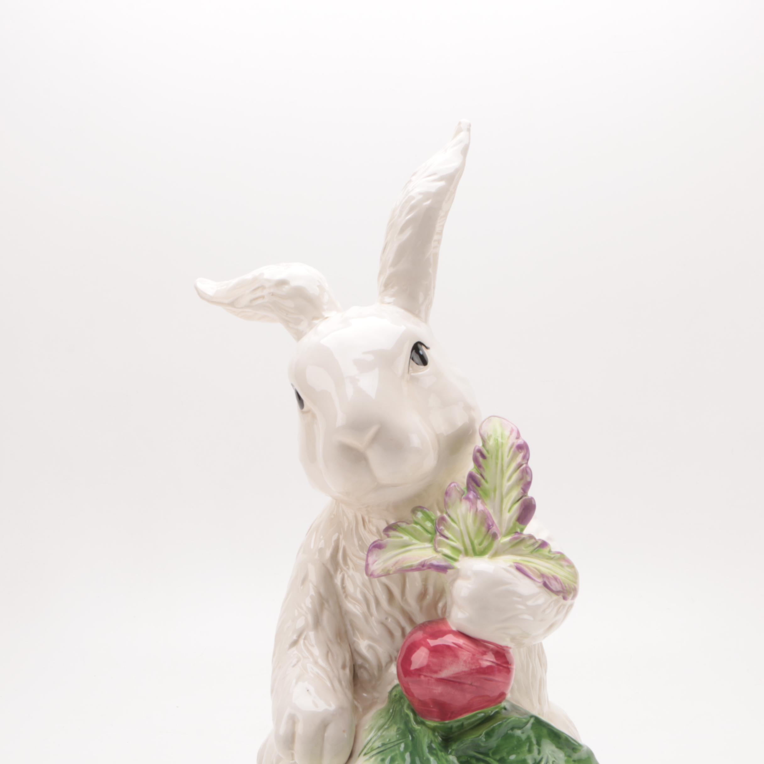 Corner Ruby Collection "Veggie Bunny" Ceramic Figurine