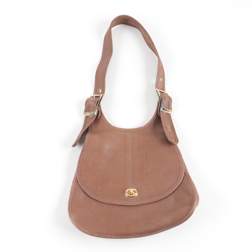 Original Bell Brown Leather Shoulder Bag