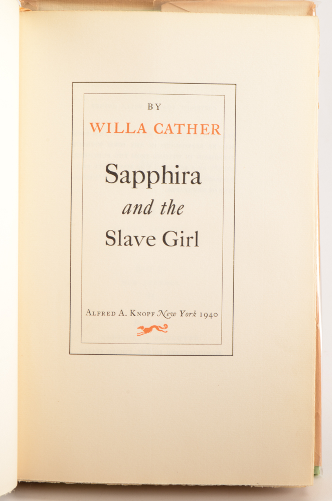 Group of Signed Willa Cather First Edition Novels