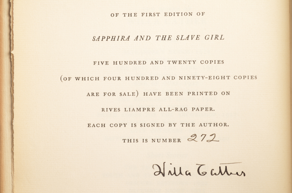 Group of Signed Willa Cather First Edition Novels