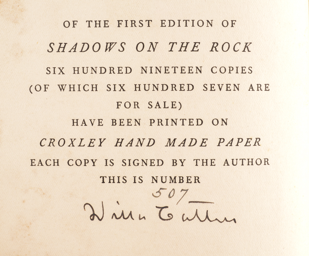 Group of Signed Willa Cather First Edition Novels