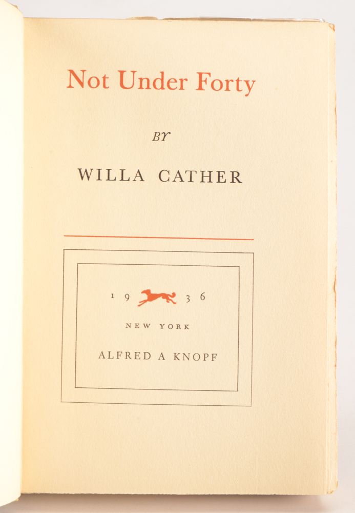 Group of Signed Willa Cather First Edition Novels