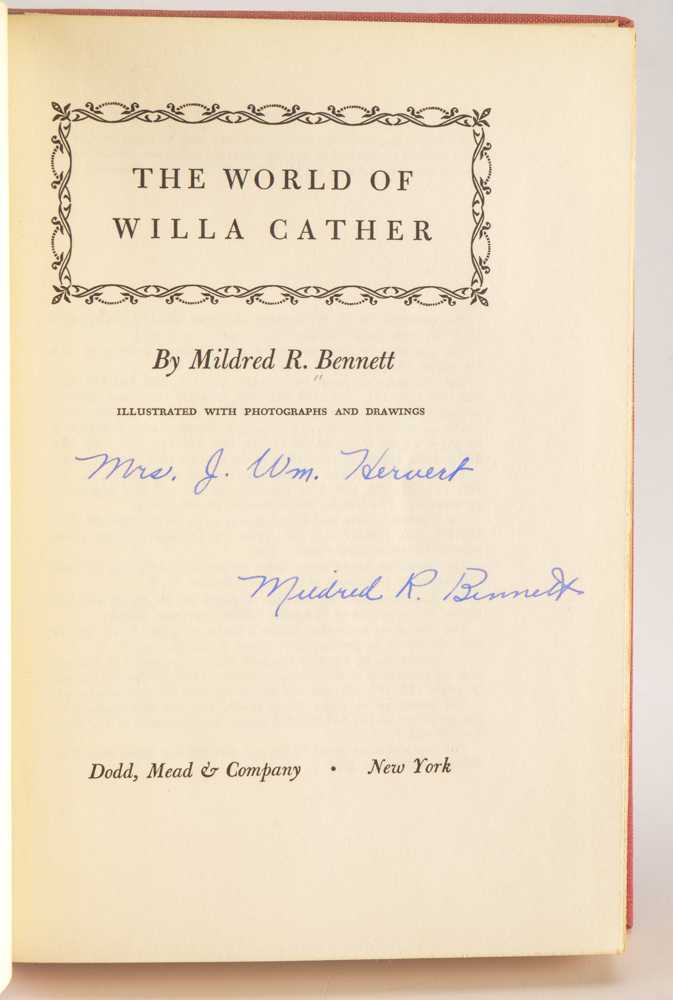 Group of Signed Willa Cather First Edition Novels