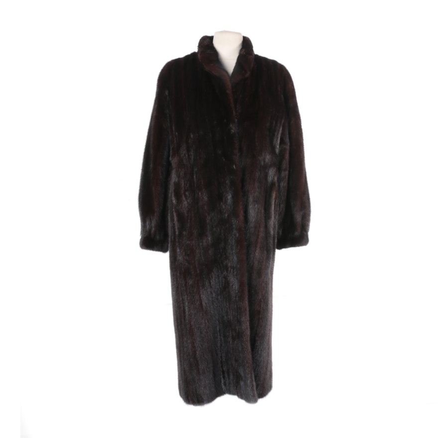 Women's Yudofsky Furriers Dark Brown Mink Fur Coat