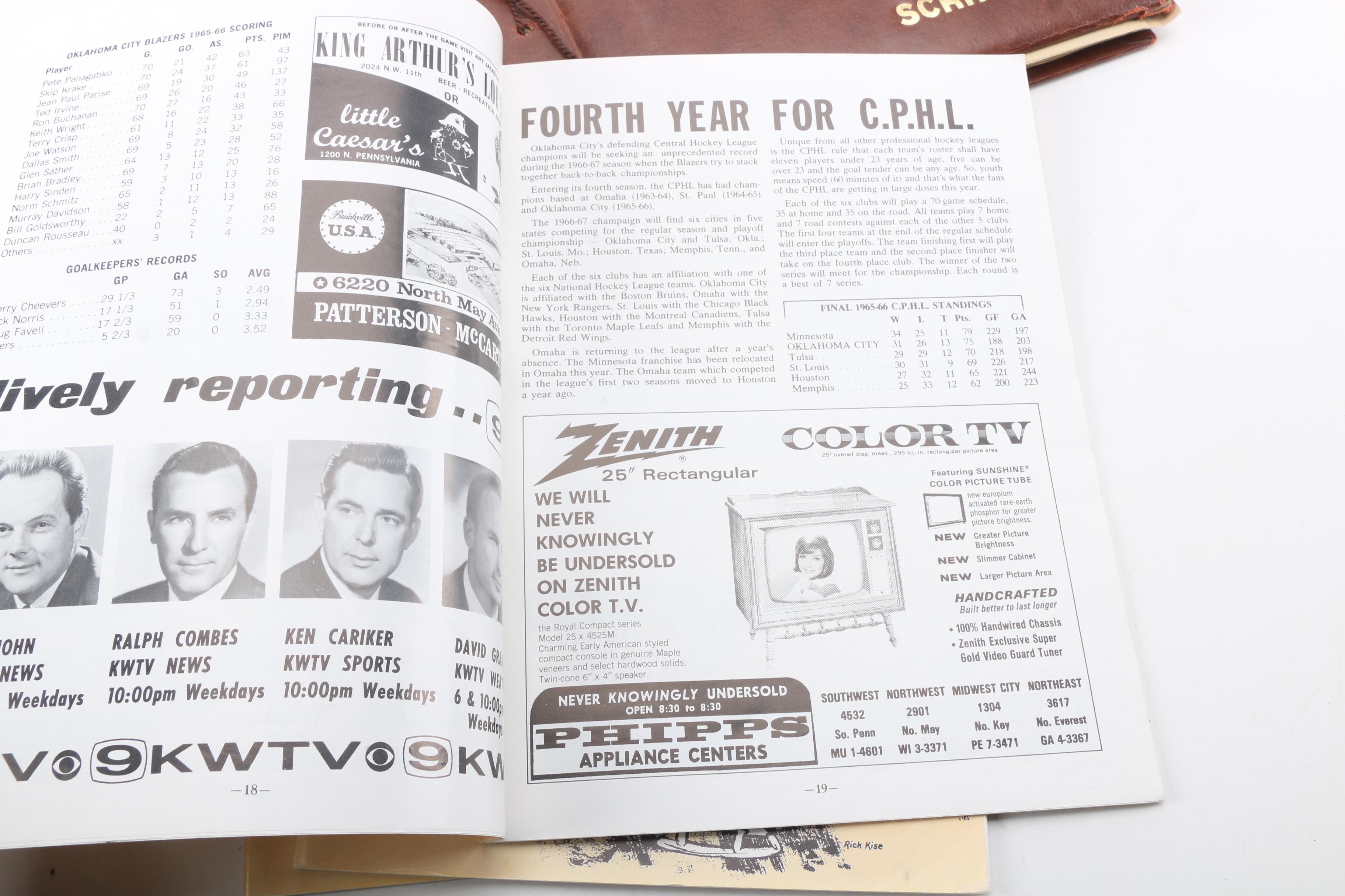 Vintage Oklahoma City Hockey Memorabilia