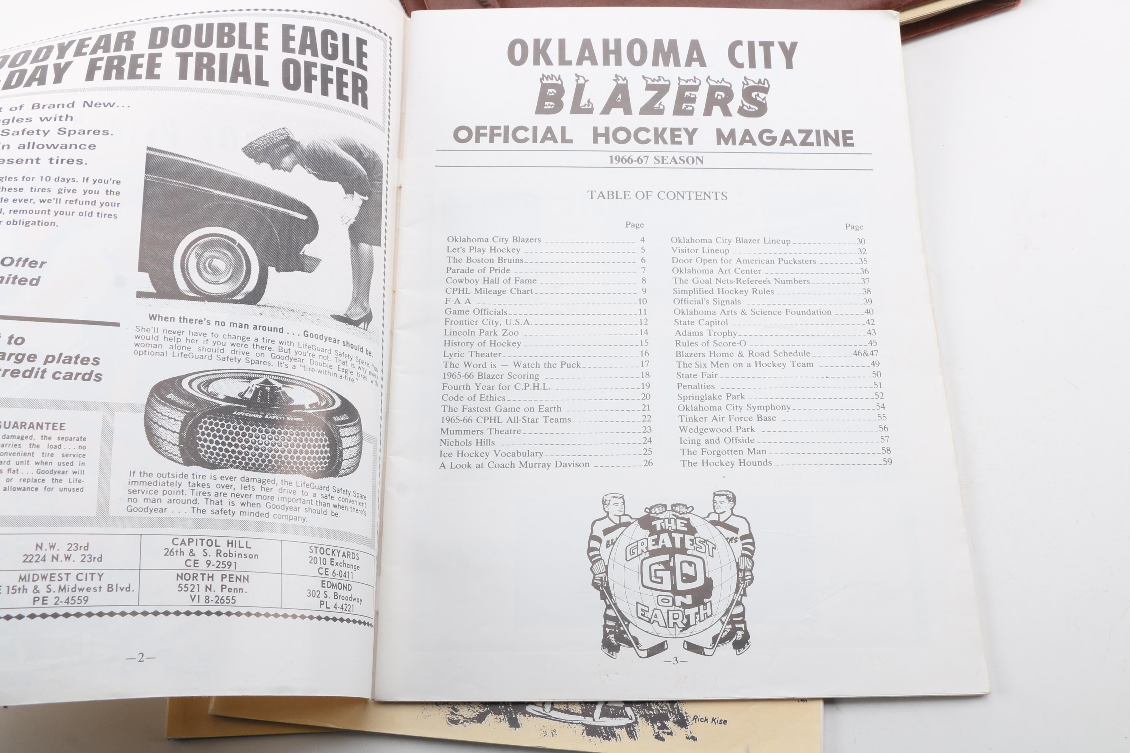 Vintage Oklahoma City Hockey Memorabilia