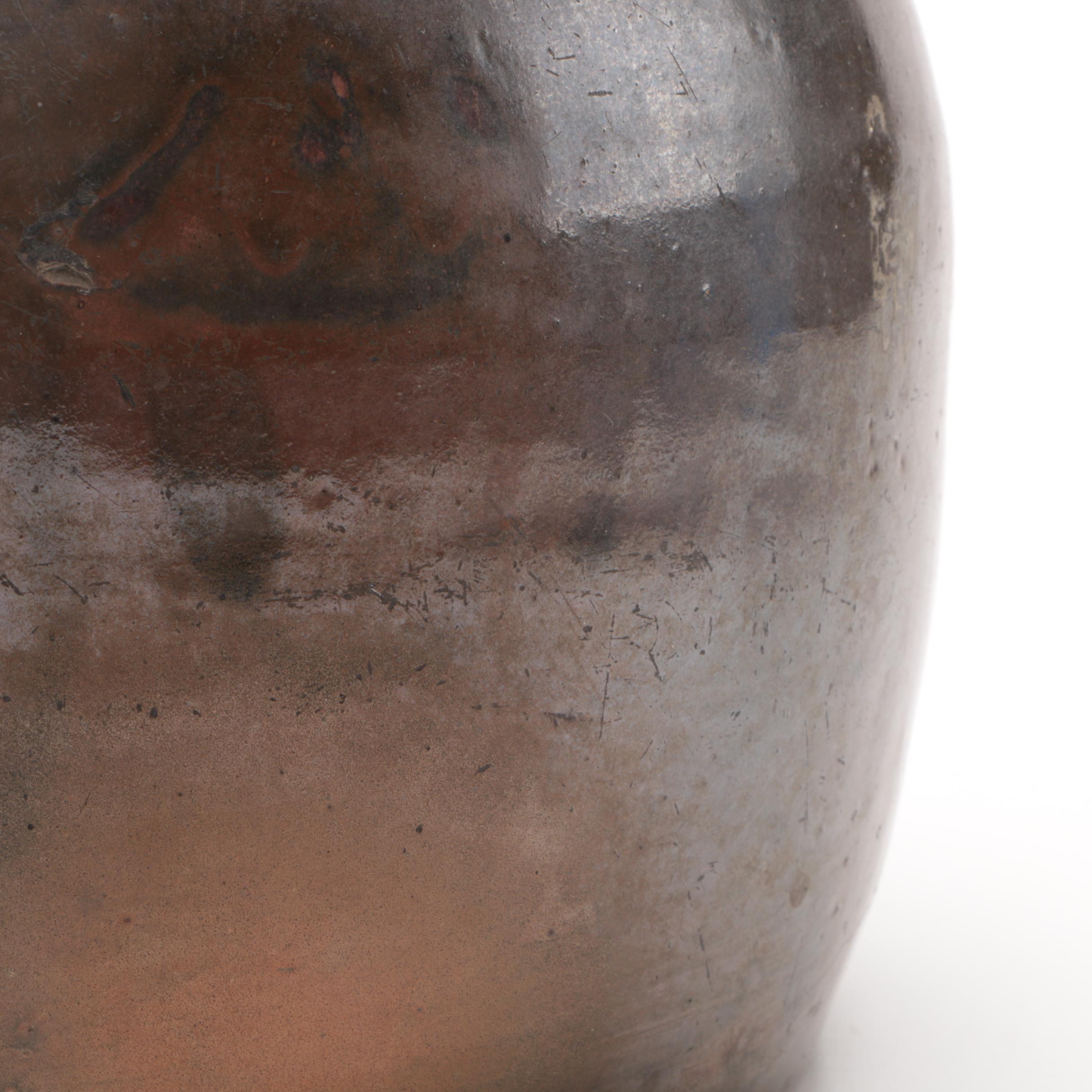 Antique Brown Stoneware Jug