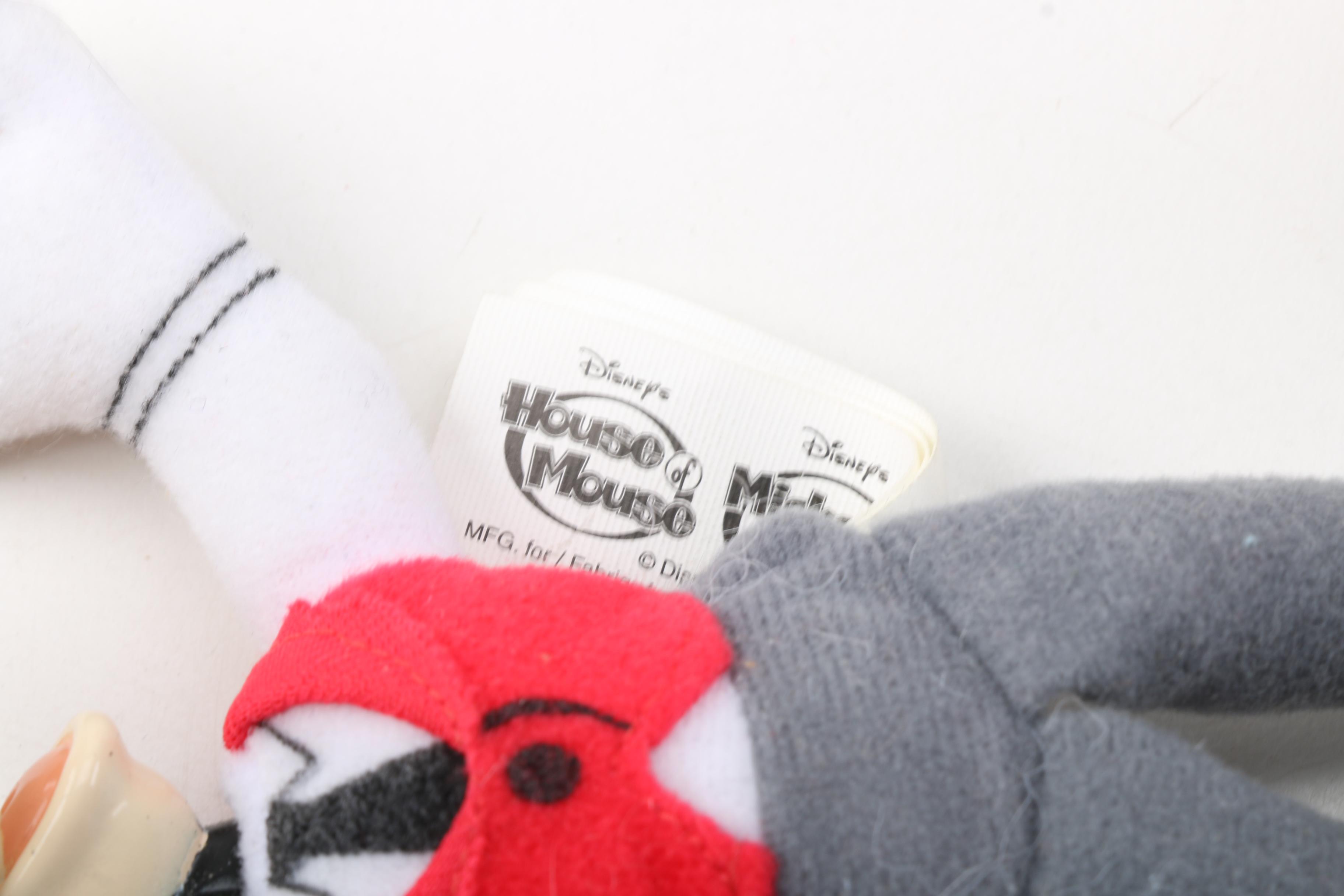 Disney Plush Figurines and Bottle Tops