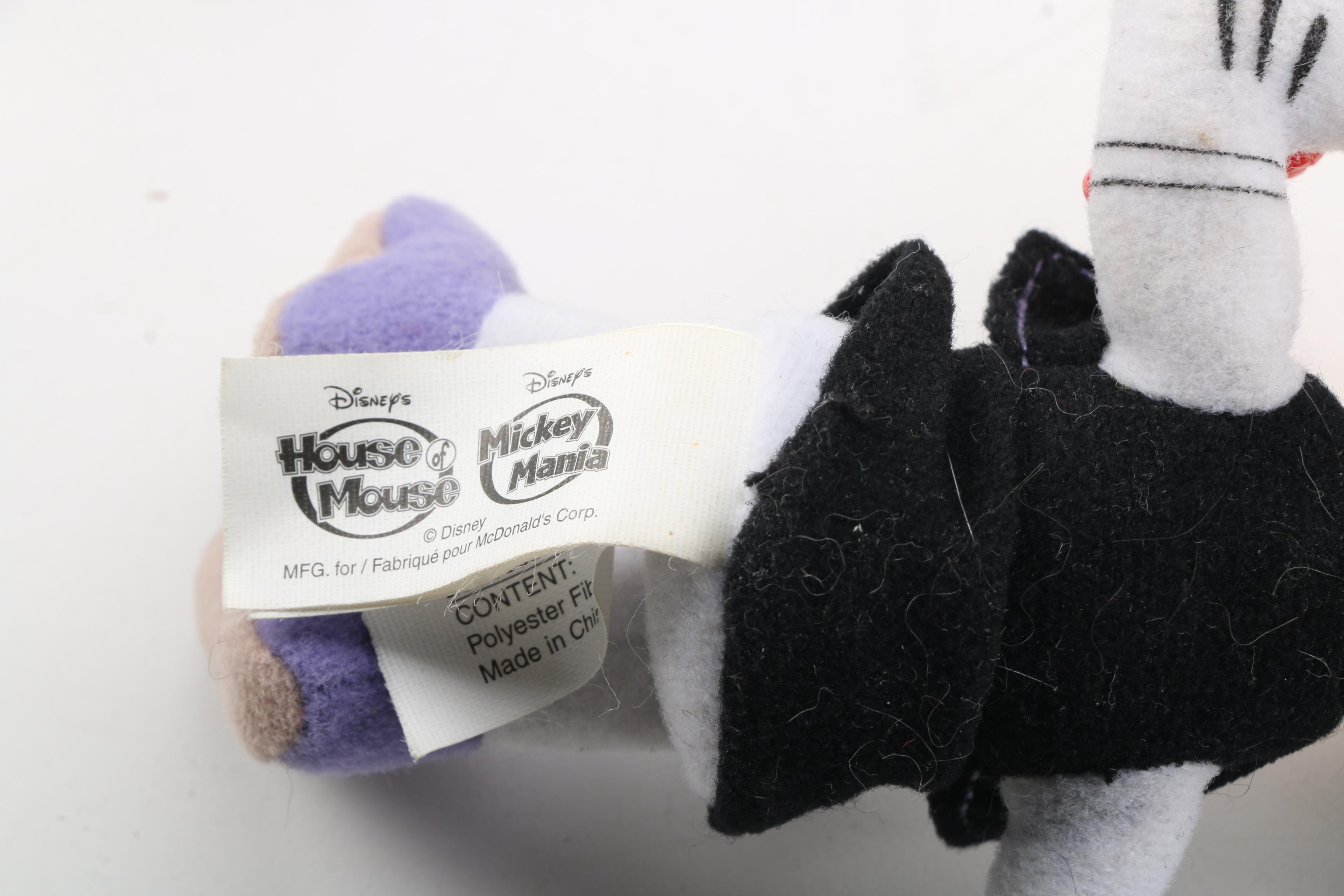 Disney Plush Figurines and Bottle Tops