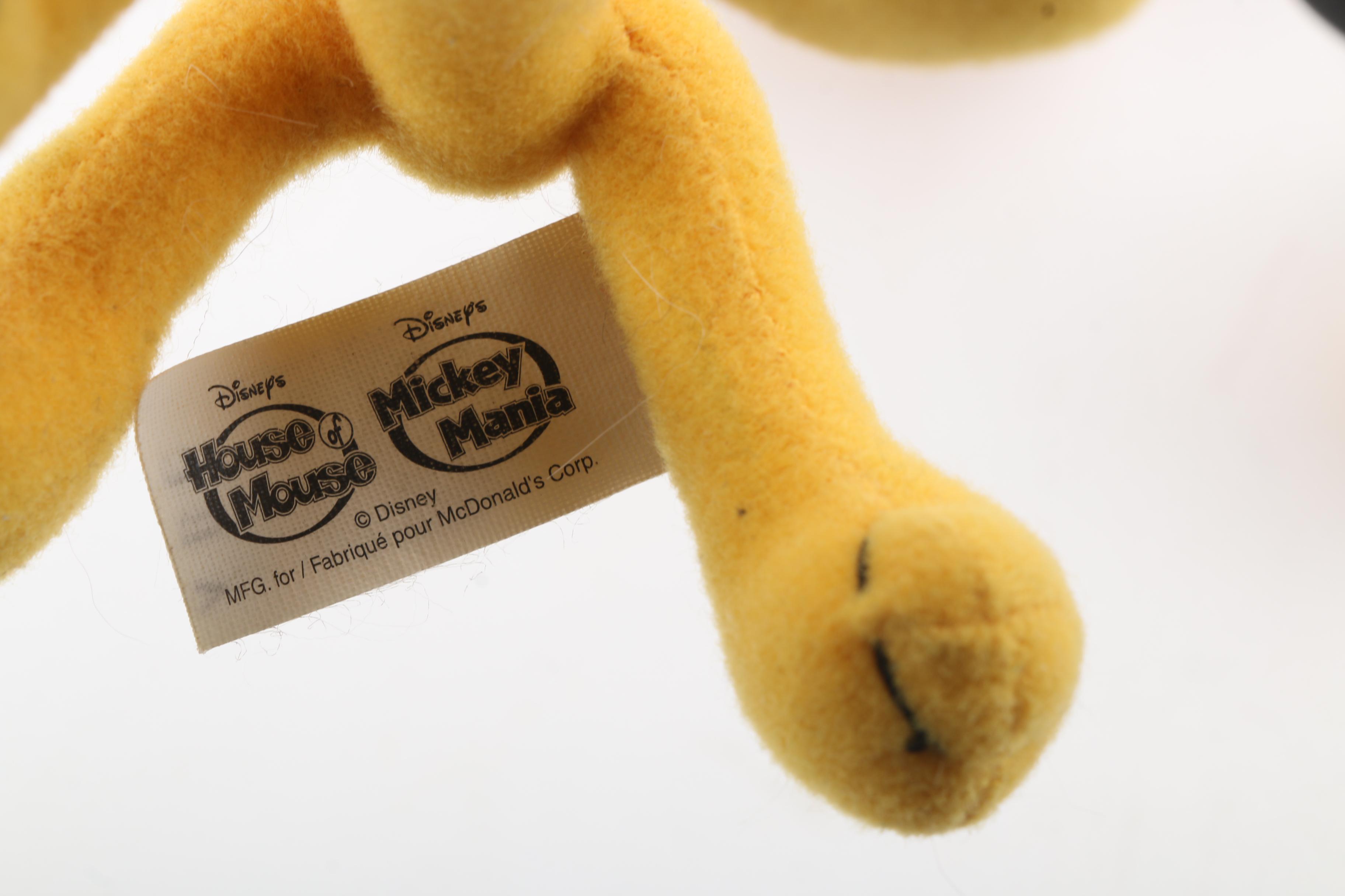 Disney Plush Figurines and Bottle Tops