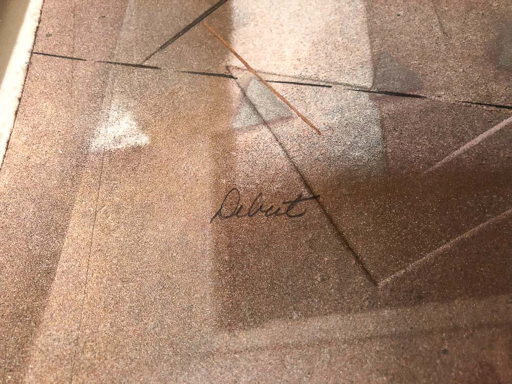 C. Ruane Abstract Mixed Media on Paper "Debut"