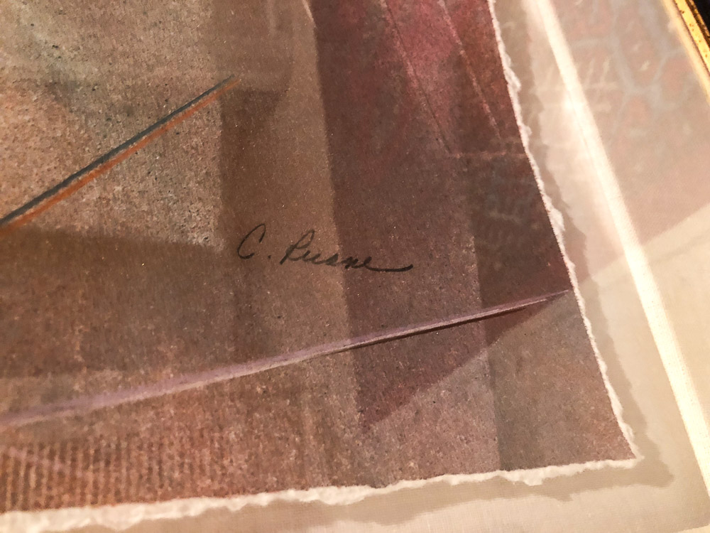 C. Ruane Abstract Mixed Media on Paper "Debut"