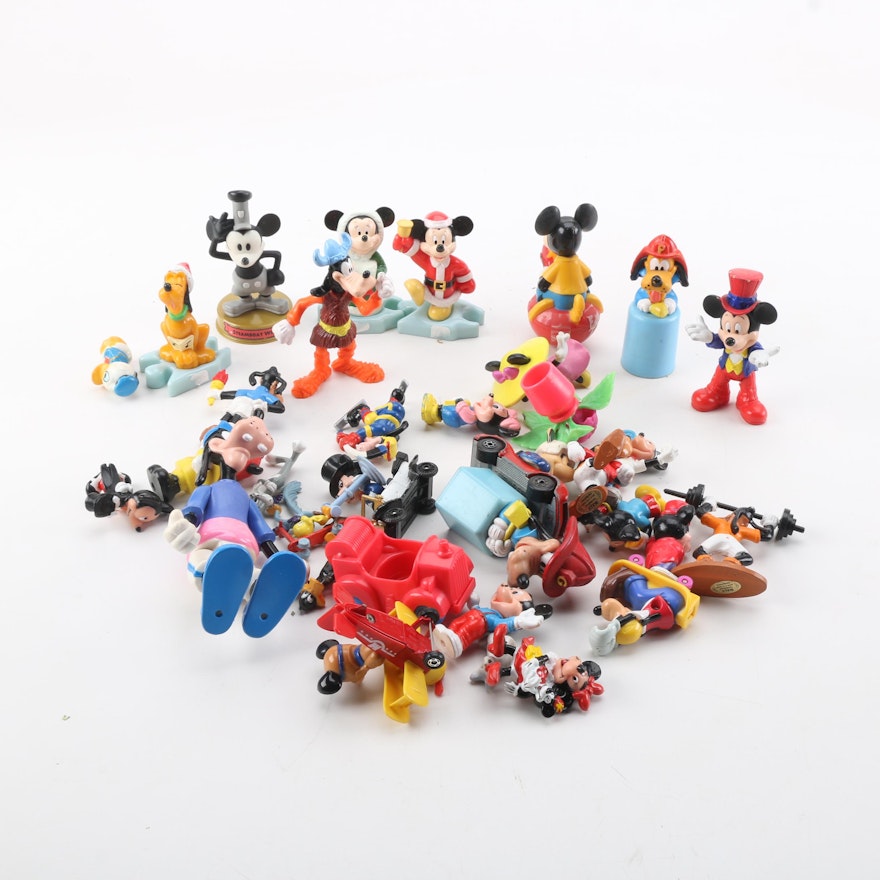 Collection of Disney Mini Plastic Toys and Figurines