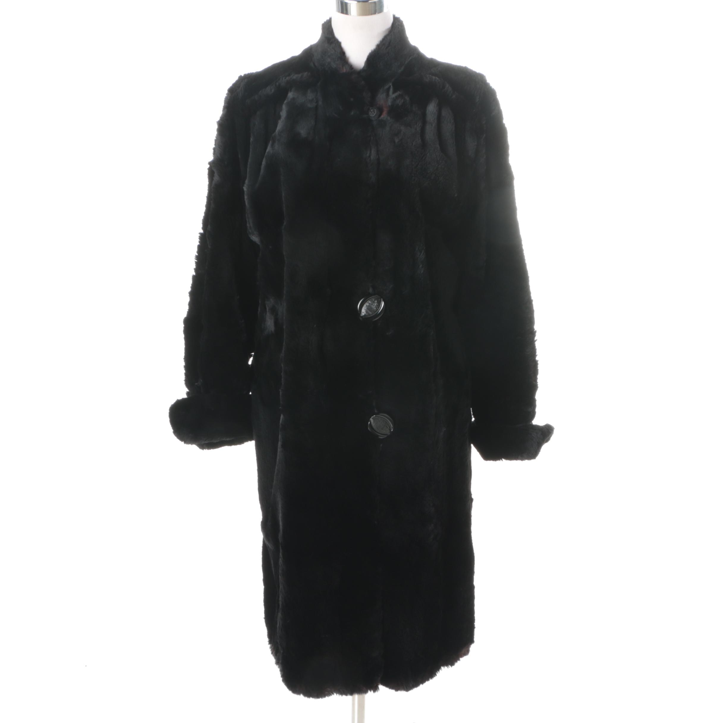 Vintage Sheared and Dyed Beaver Fur Coat EBTH