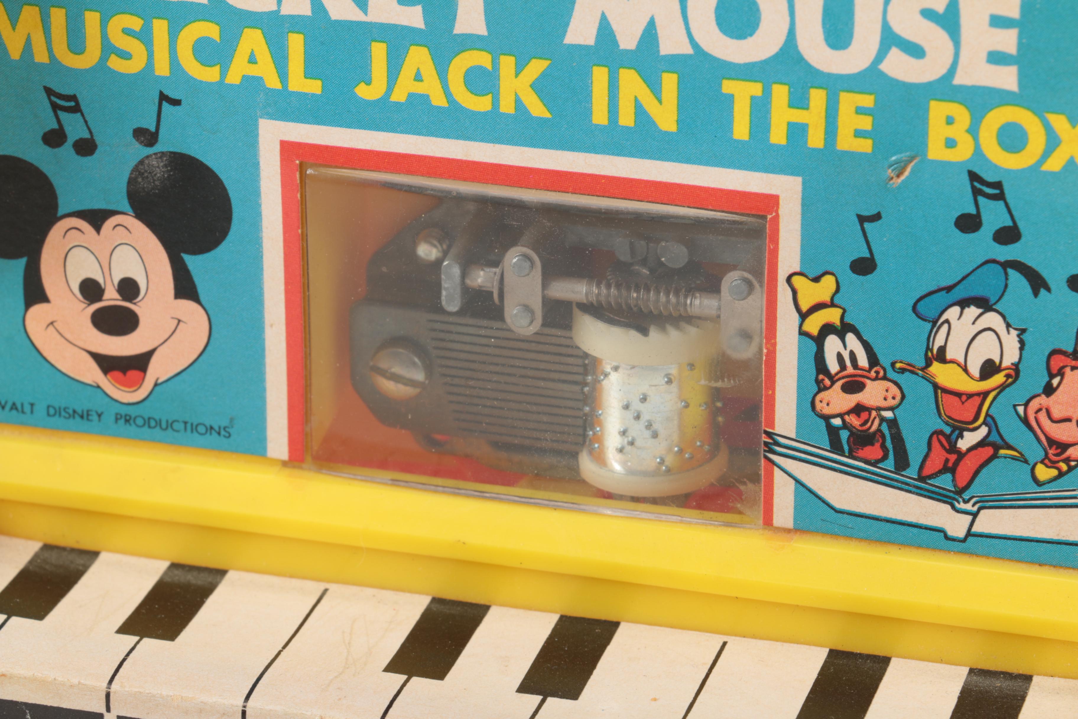 Disney Musical and Jack in the Box Toys