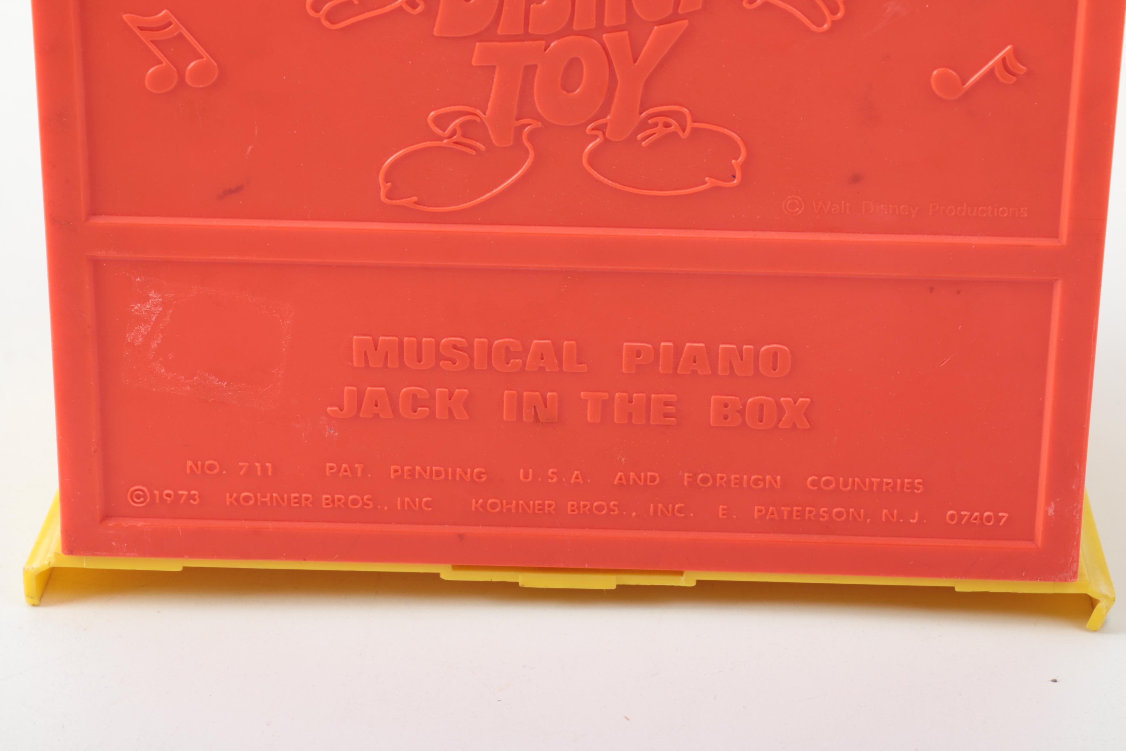 Disney Musical and Jack in the Box Toys