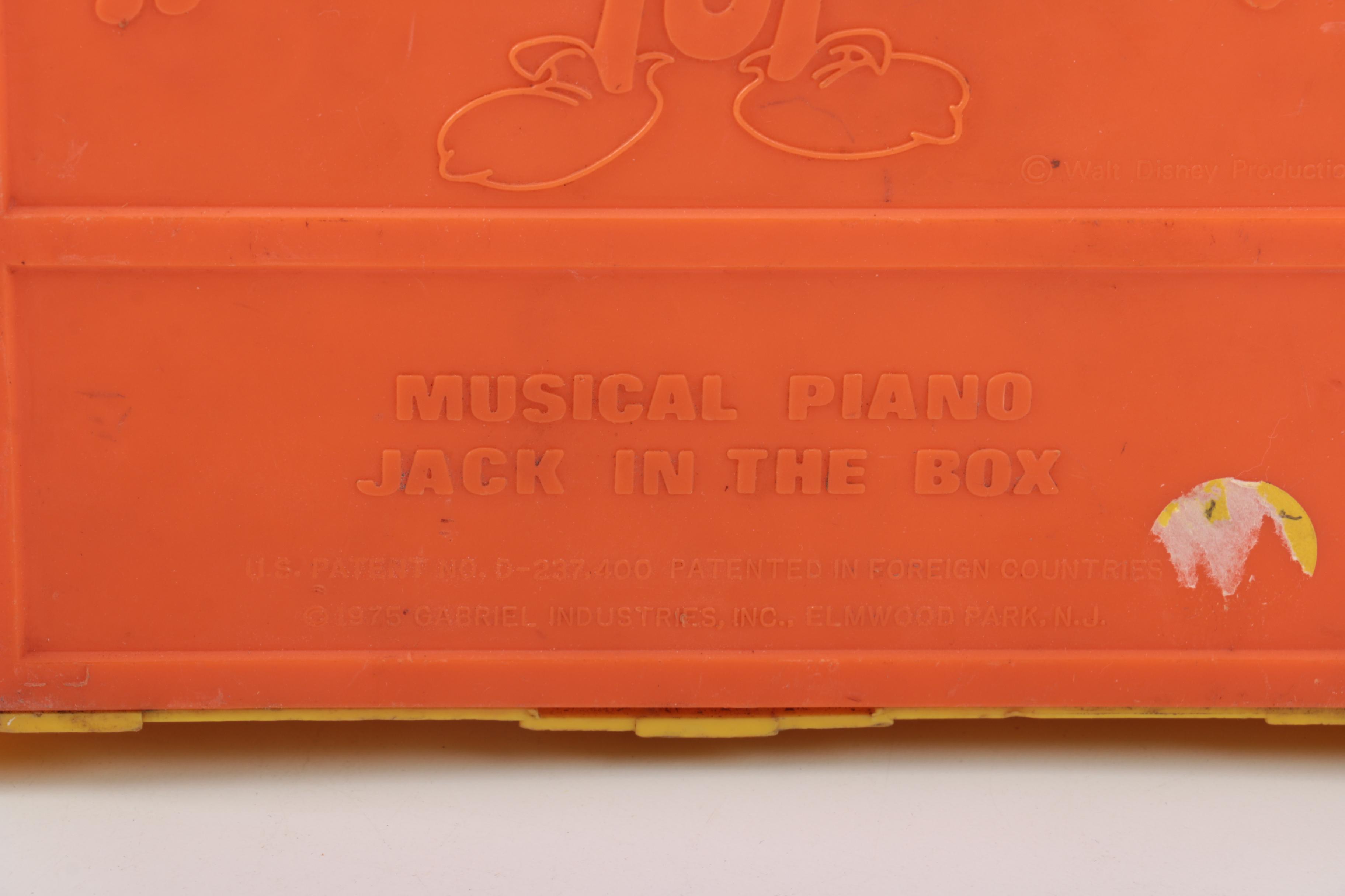 Disney Musical and Jack in the Box Toys