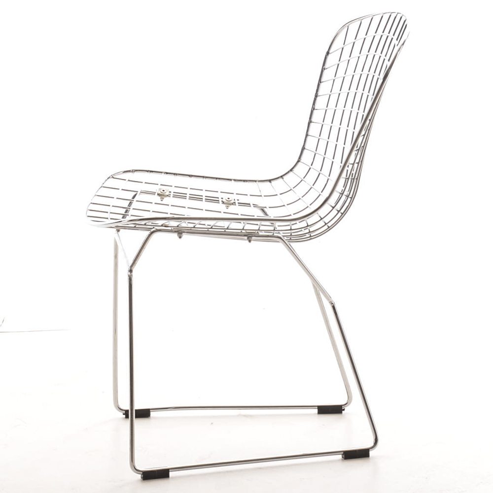 Four Bertoia Style Dining Chairs